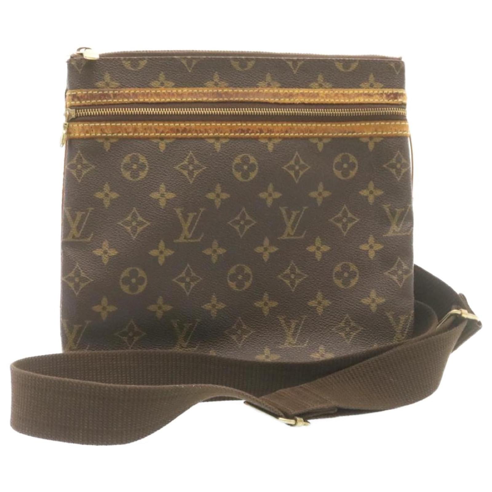 Auth Louis Vuitton Monogram Pochette Bosphore Shoulder Bag M40044