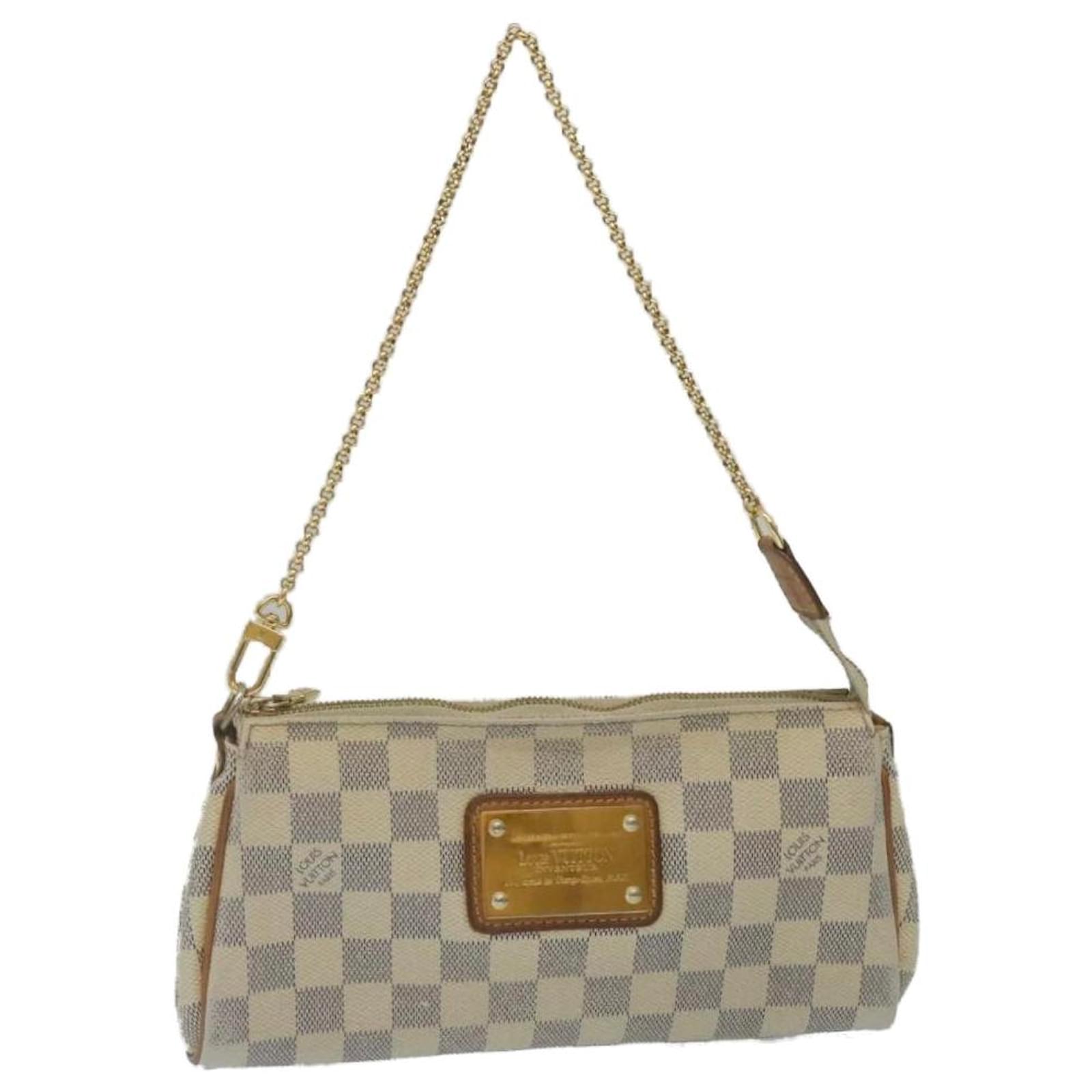 Louis Vuitton Damier Azur Eva Pochette Crossbody Bag