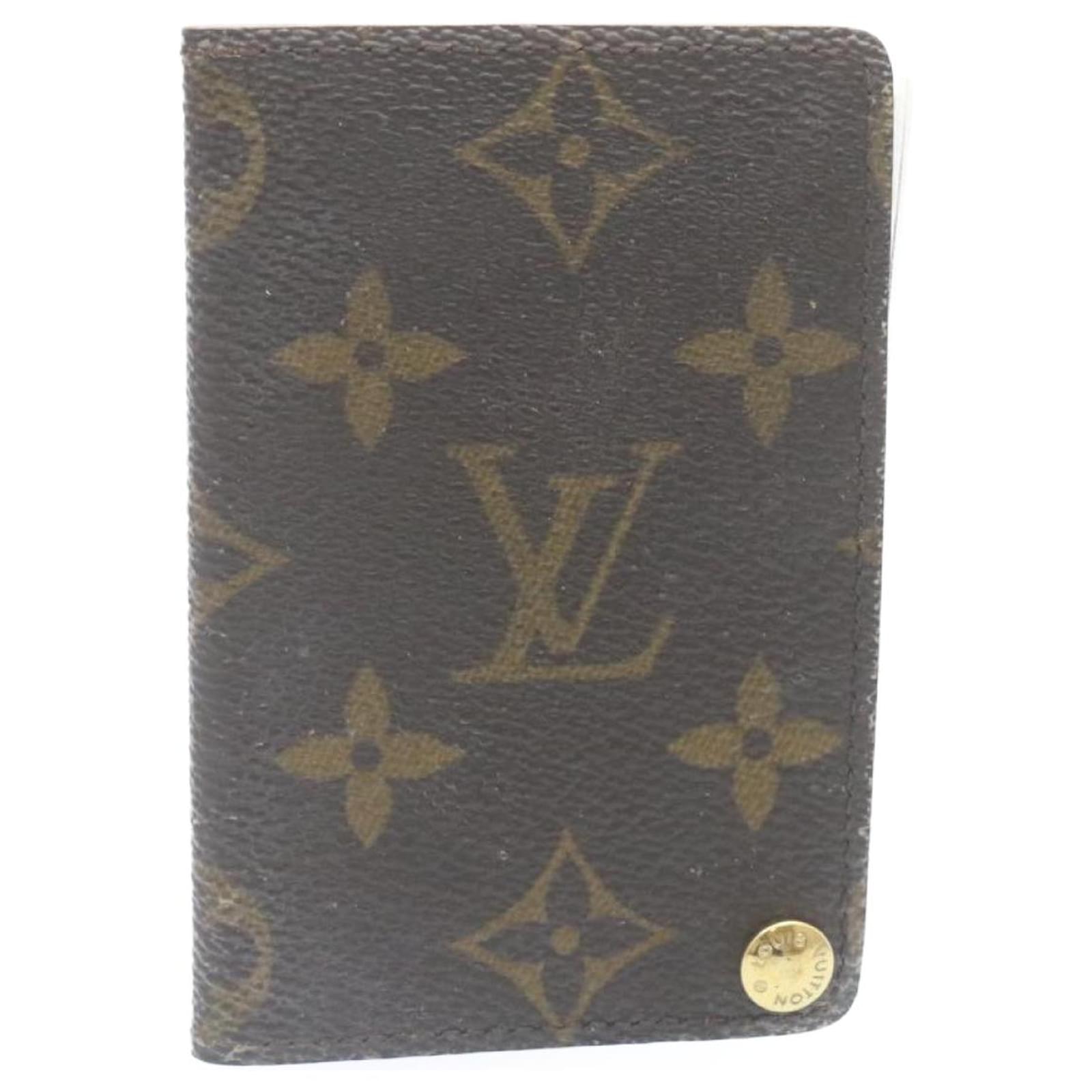 Brown Louis Vuitton Monogram Porte-Cartes Credit Pression Card