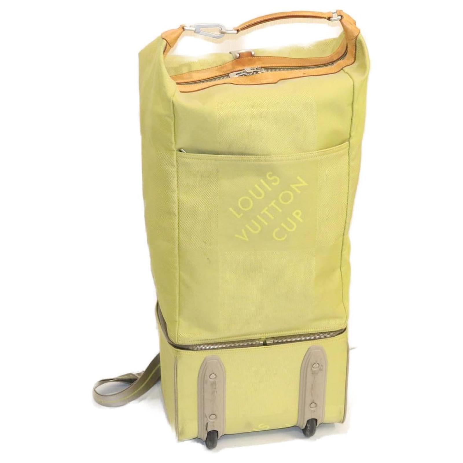 LOUIS VUITTON Cup Damier Geant 3Way Roller Bag LIme Green M80630