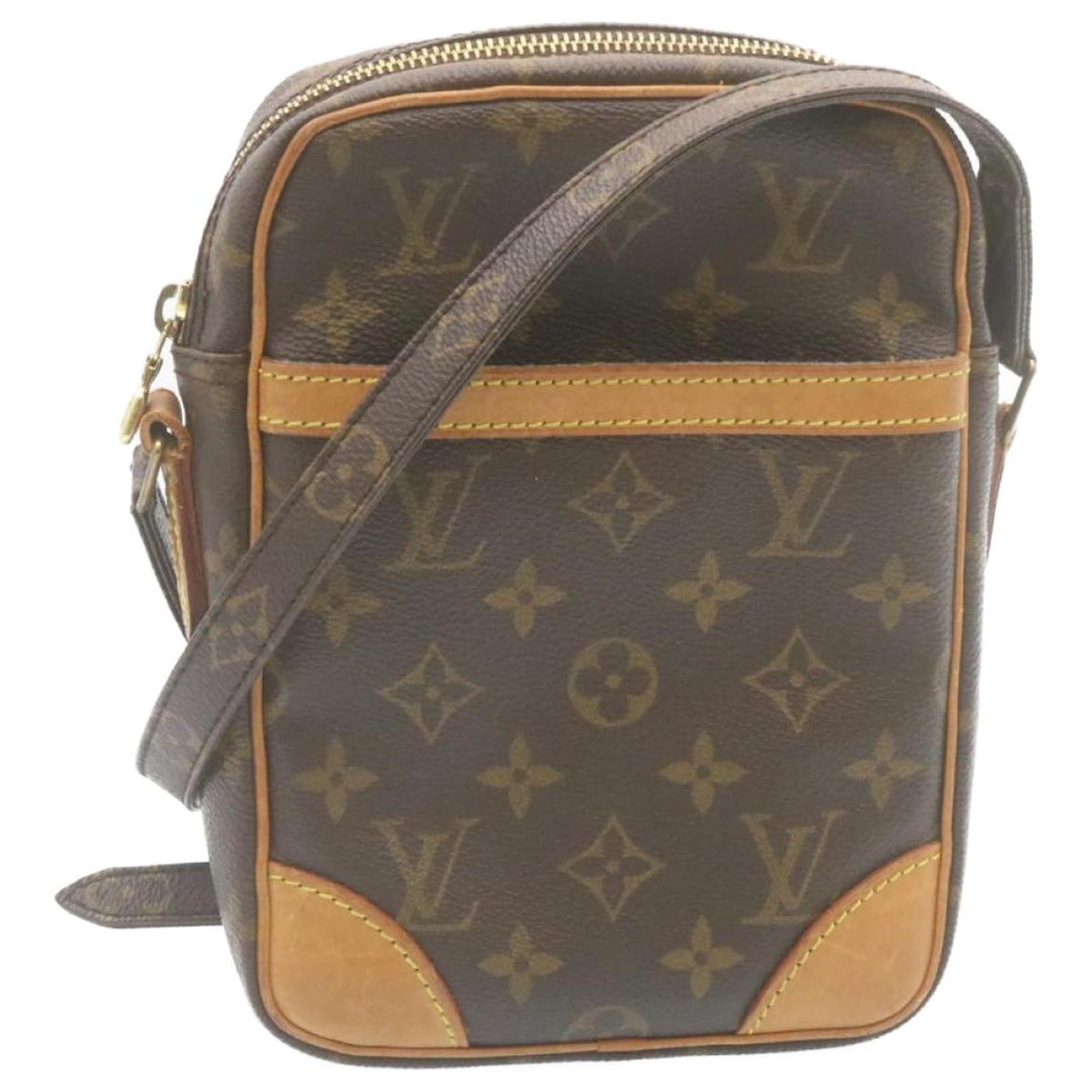 Mini Danube, Used & Preloved Louis Vuitton Crossbody Bag, LXR Canada, Brown