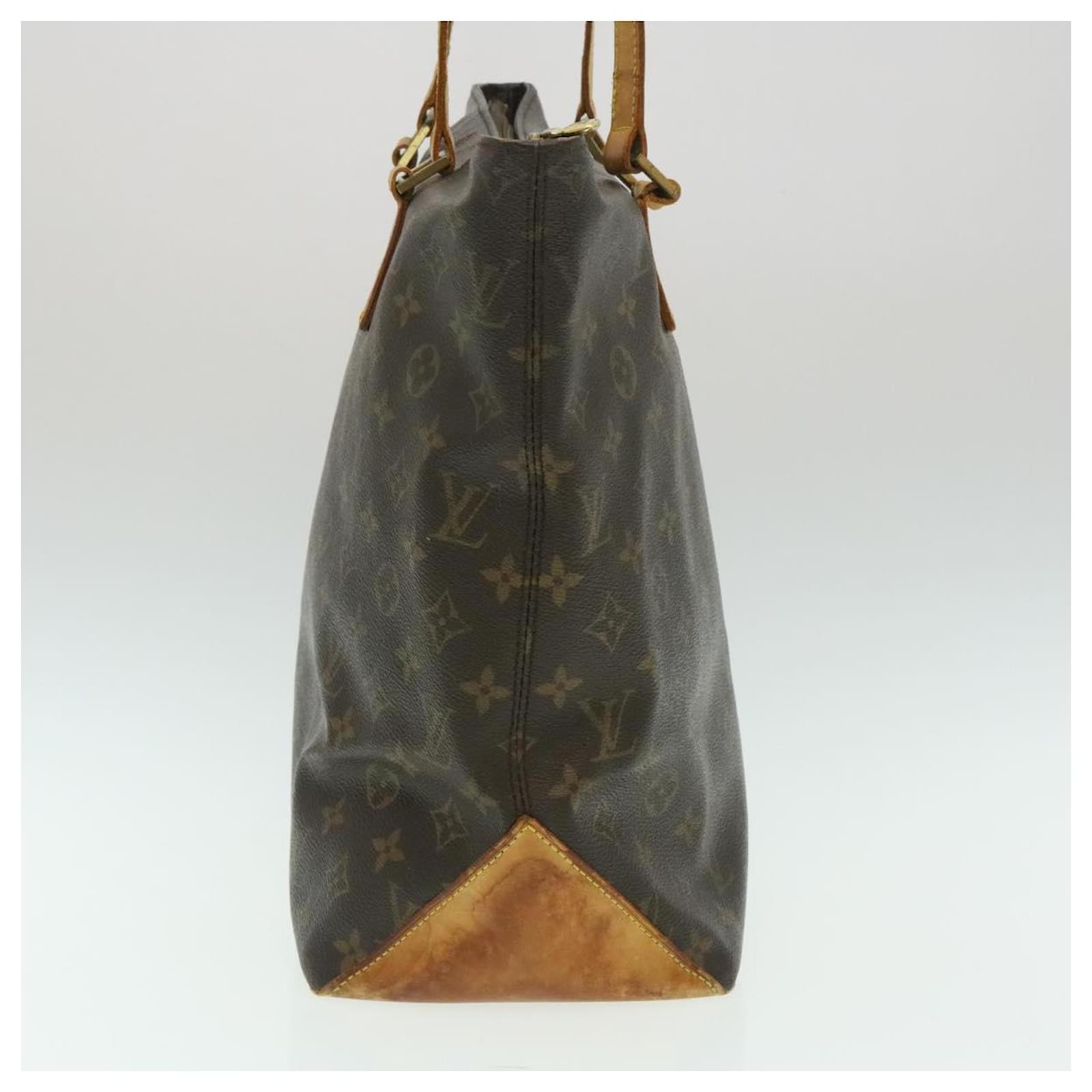 Louis Vuitton Vintage Brown Monogram Canvas Cabas Mezzo Tote Bag