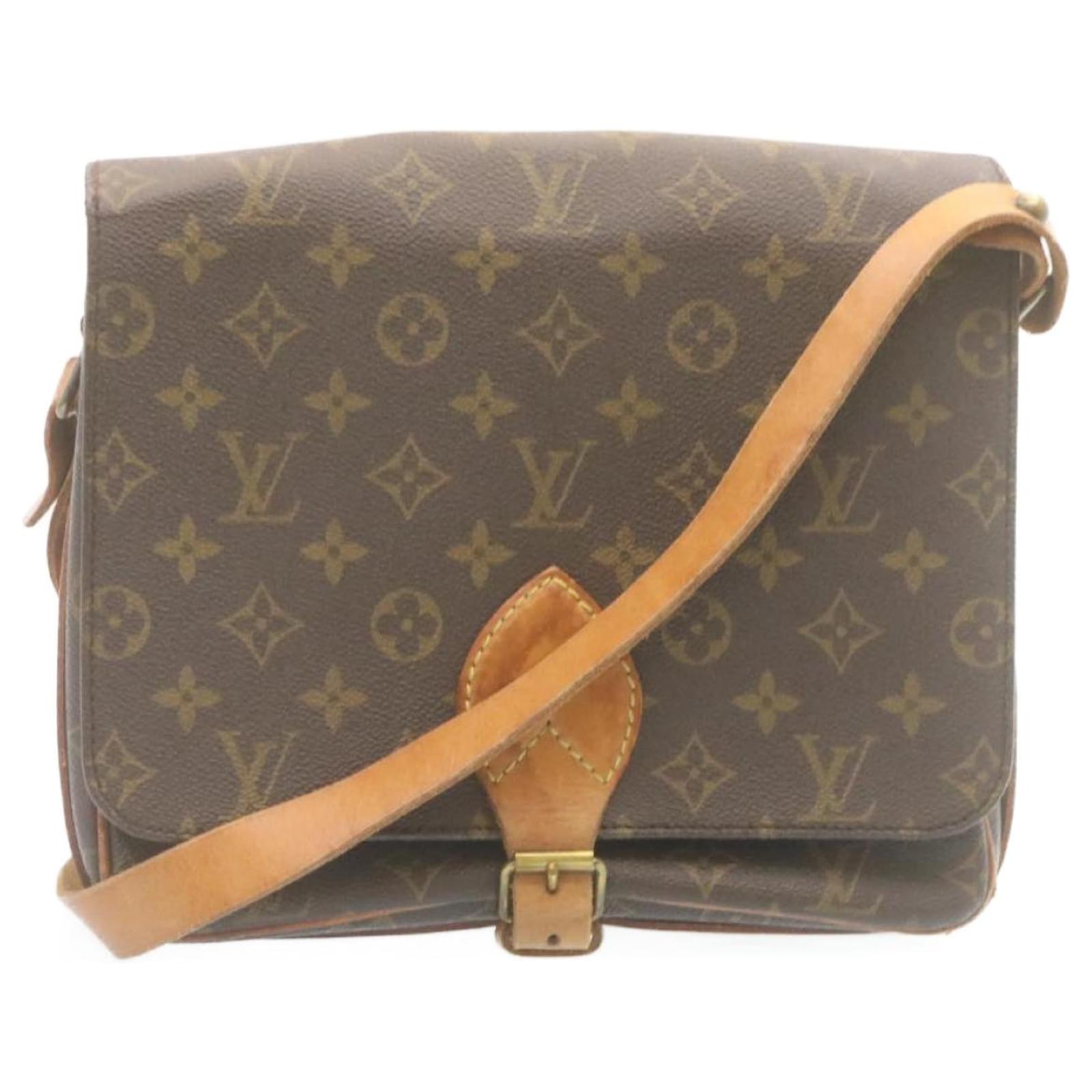 Louis Vuitton Monogram Cartouchiere GM M51252 Brown Cloth ref