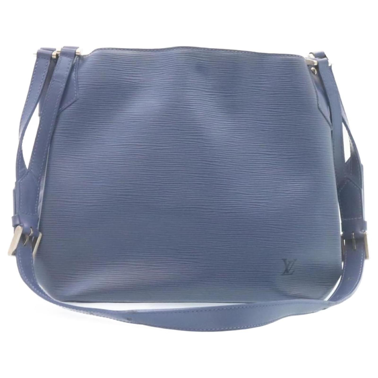 Louis Vuitton Speedy Epi 30 Myrtille Blue in Leather with Silver