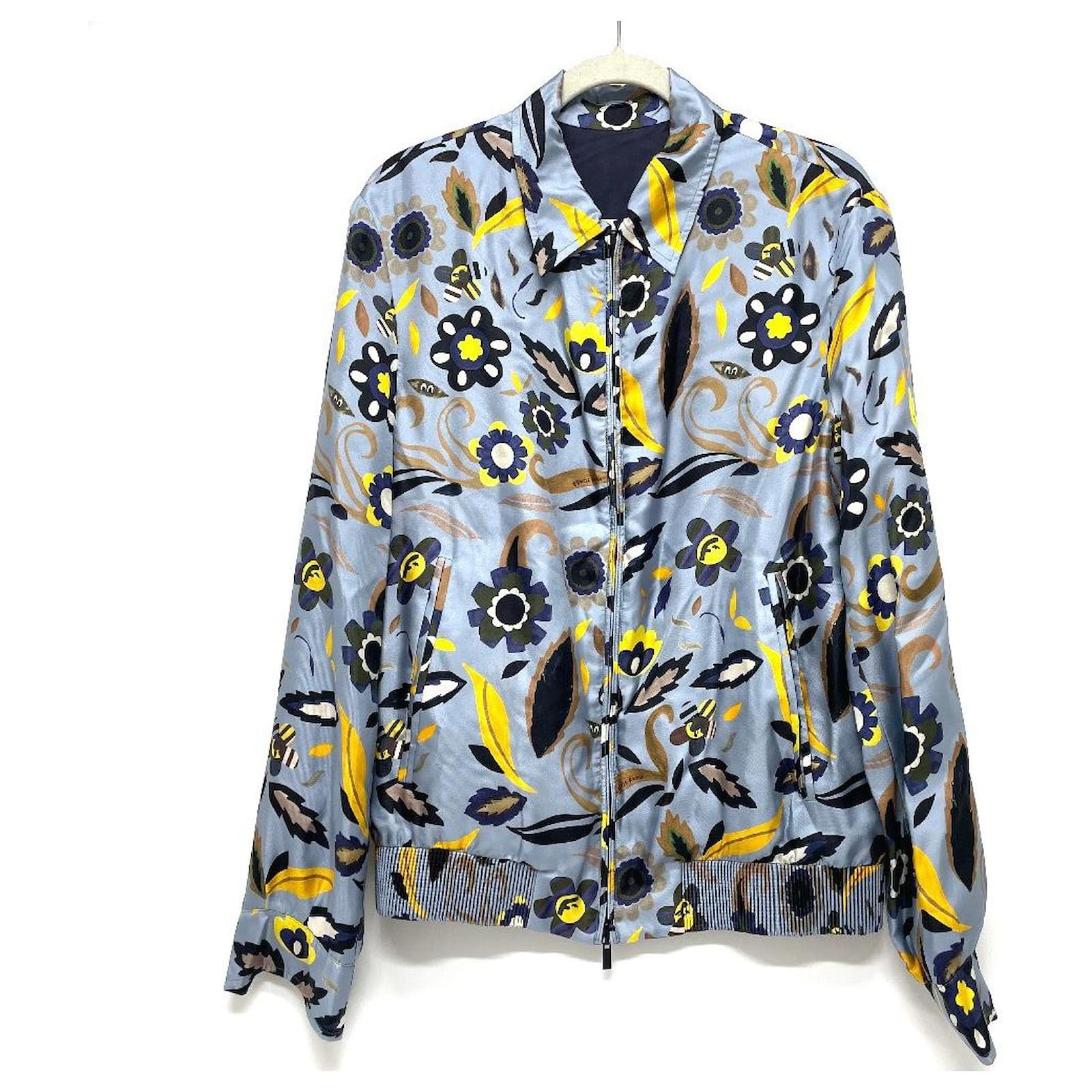 FENDI FENDI Reversible Zip Up Bruzon Nylon Jacket Cupra