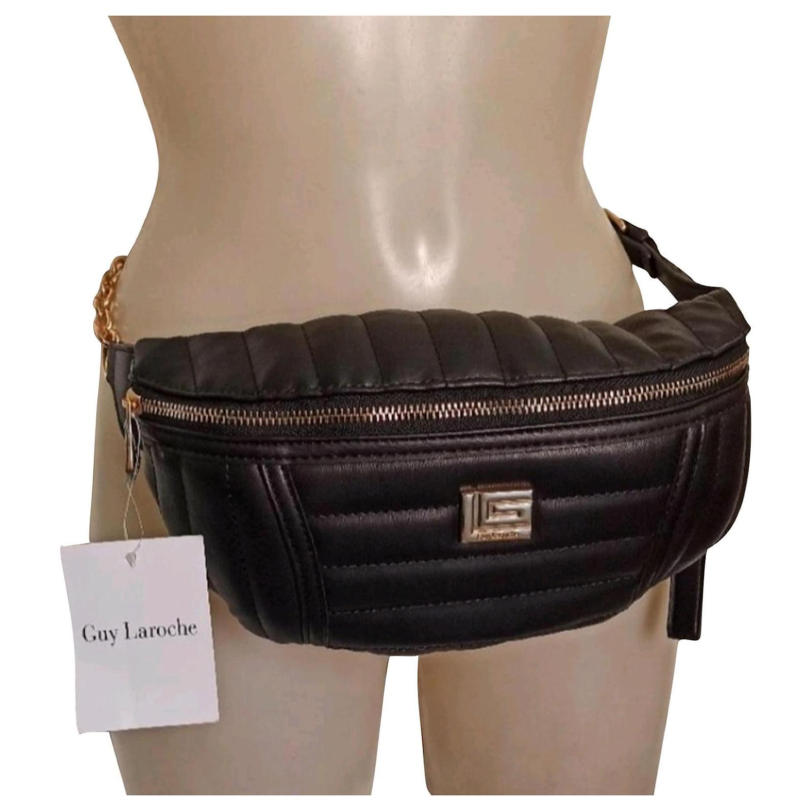 Guy Laroche quilted pouch bag Black Synthetic ref.534124 - Joli Closet