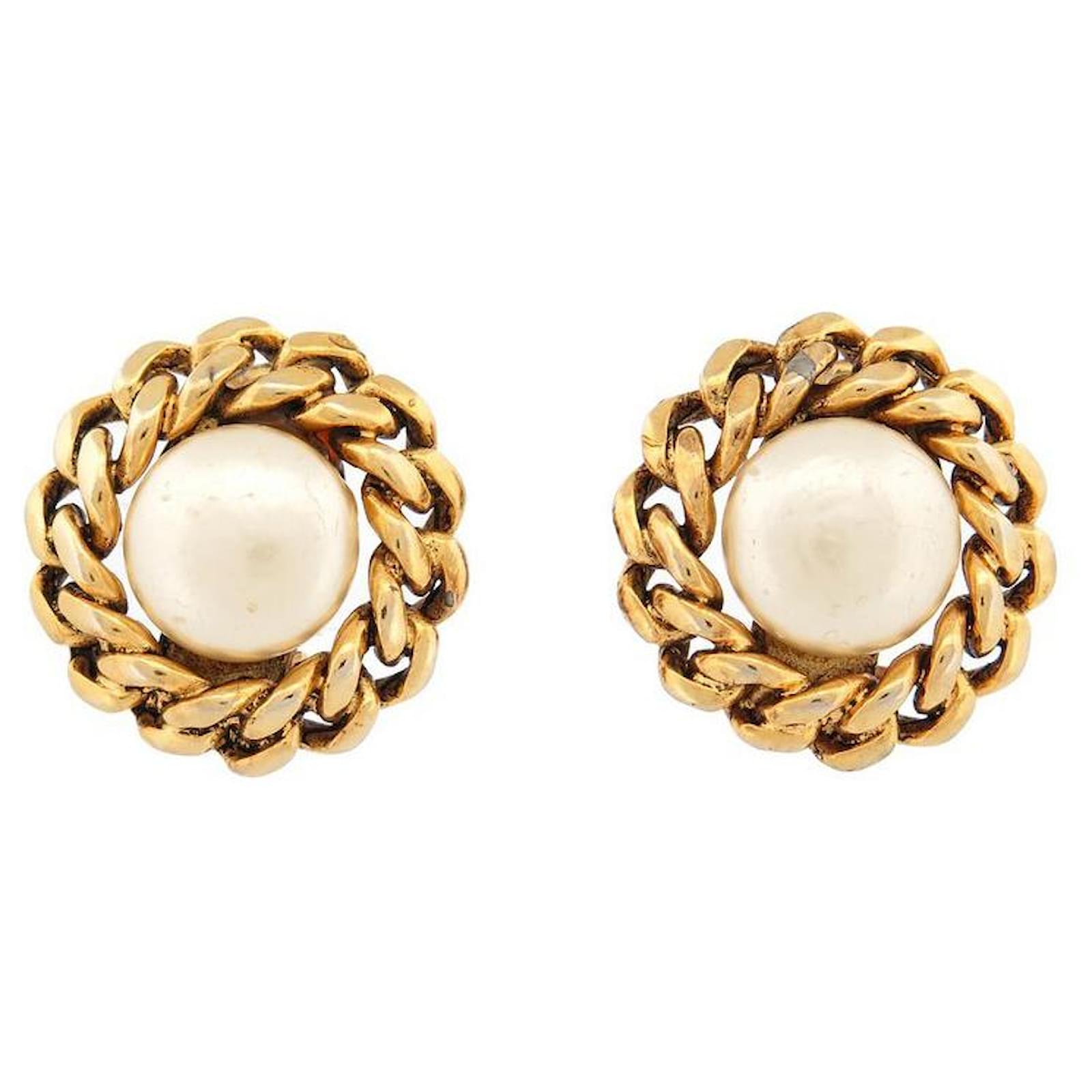 Rare Chanel Earrings Vintage Earrings Chanel Paris Earrings Rhinestone  Earrings Gold Chanel Earrings Earrings f  Chanel earrings Etsy earrings  Gold chanel