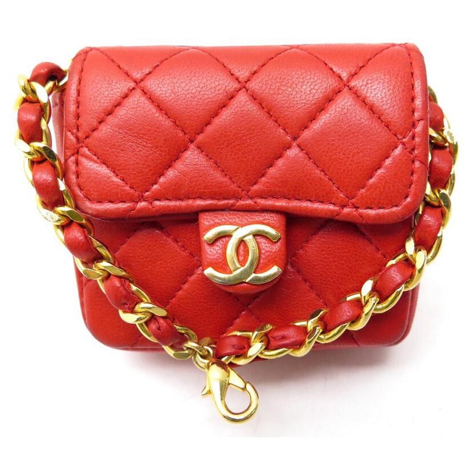 Chanel Vintage Brown Quilted Micro Belt Bag  TheReluxcom