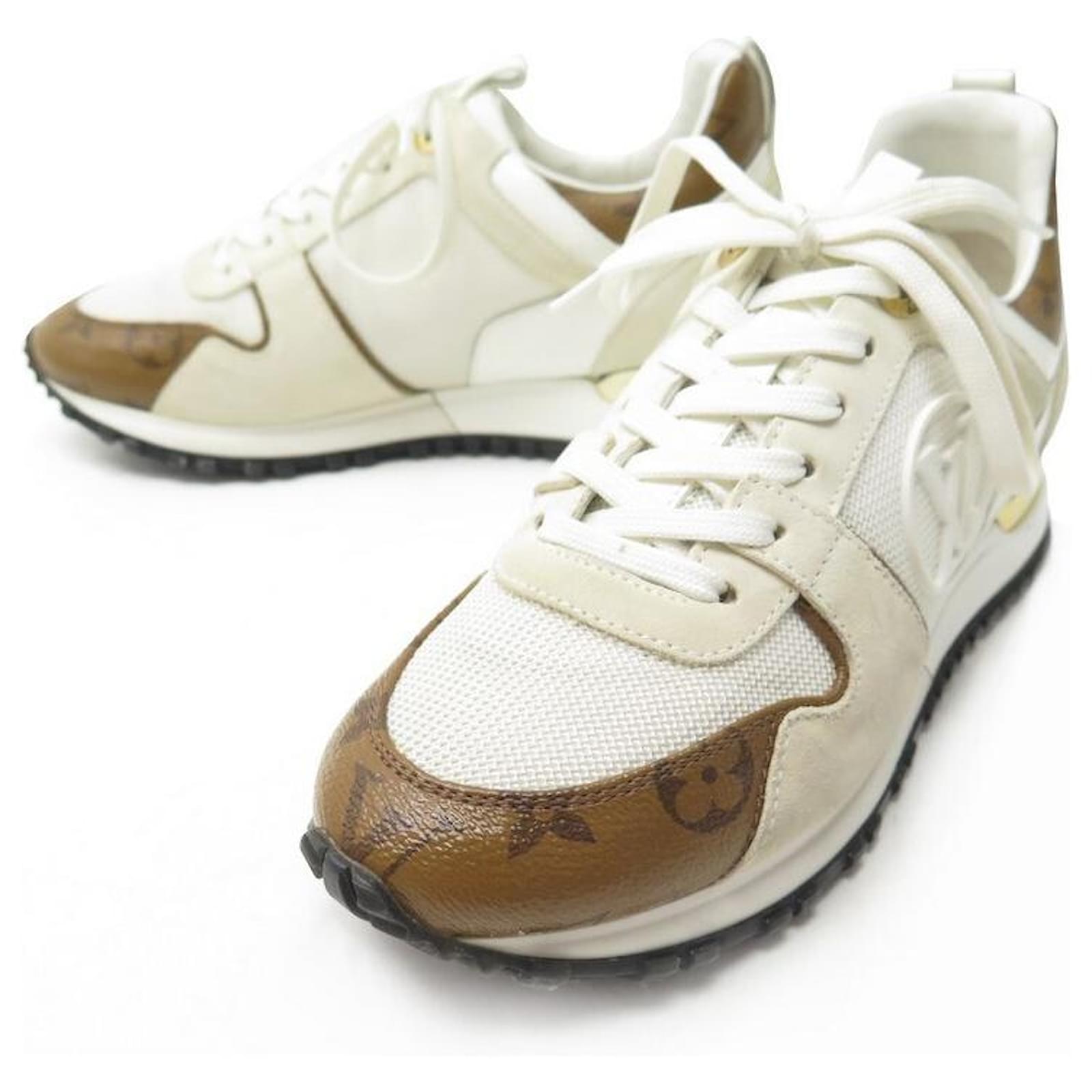 Louis Vuitton beige Run Away Sneakers