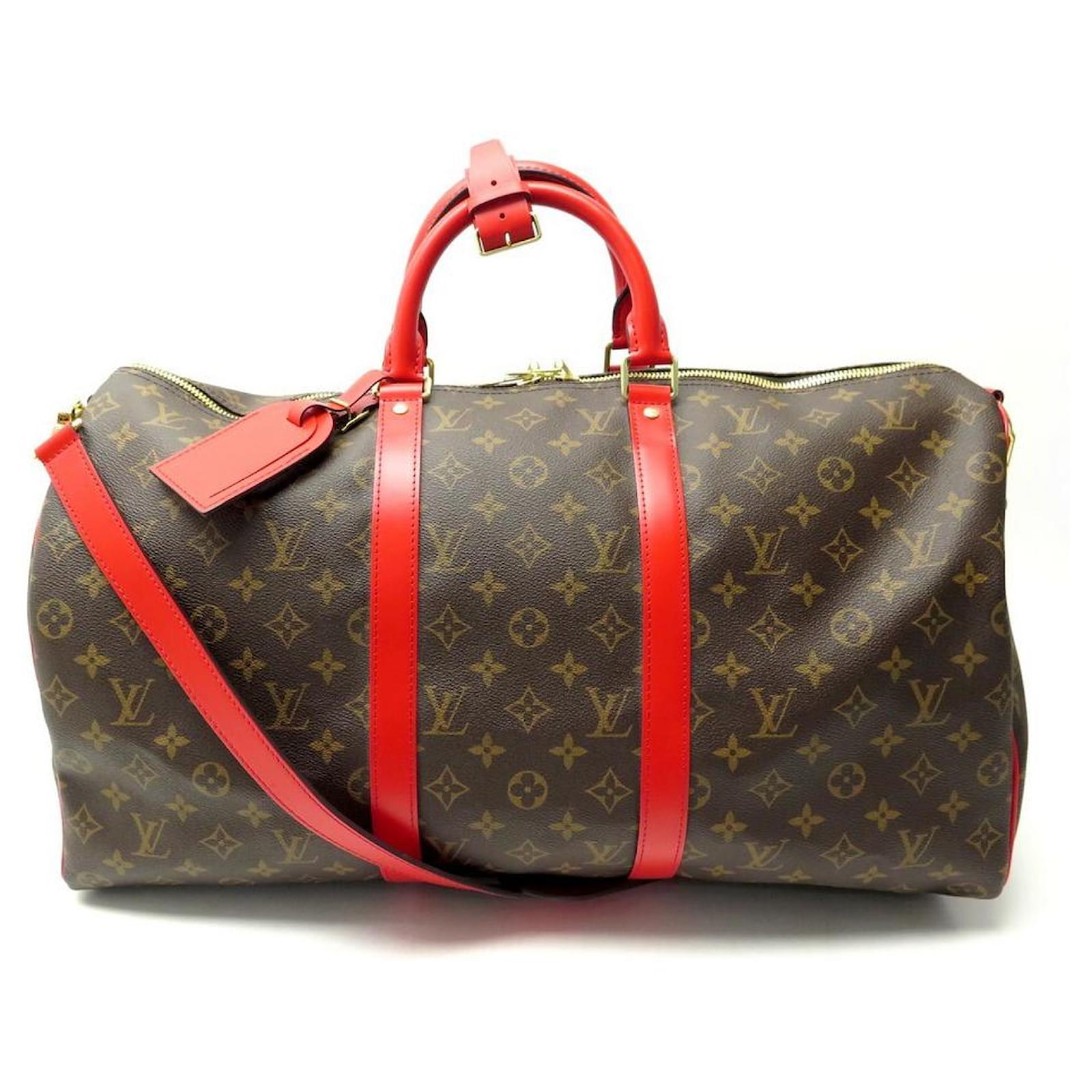 Keepall leather travel bag Louis Vuitton Multicolour in Leather - 22077040