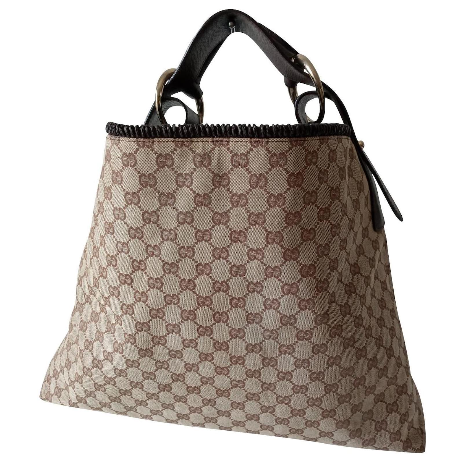 Gucci fabric tote bag Beige Cloth ref.535939 - Joli Closet
