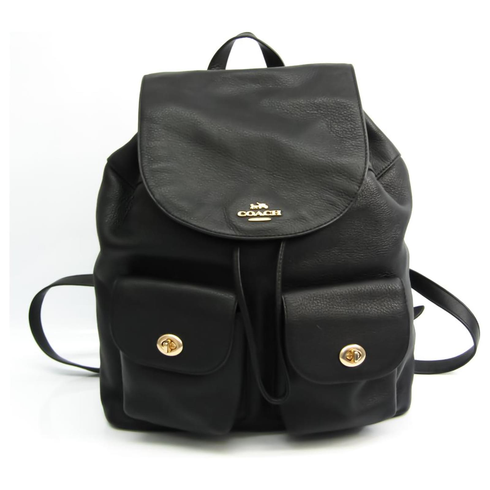 Coach Backpack Black Leather ref.536082 - Joli Closet