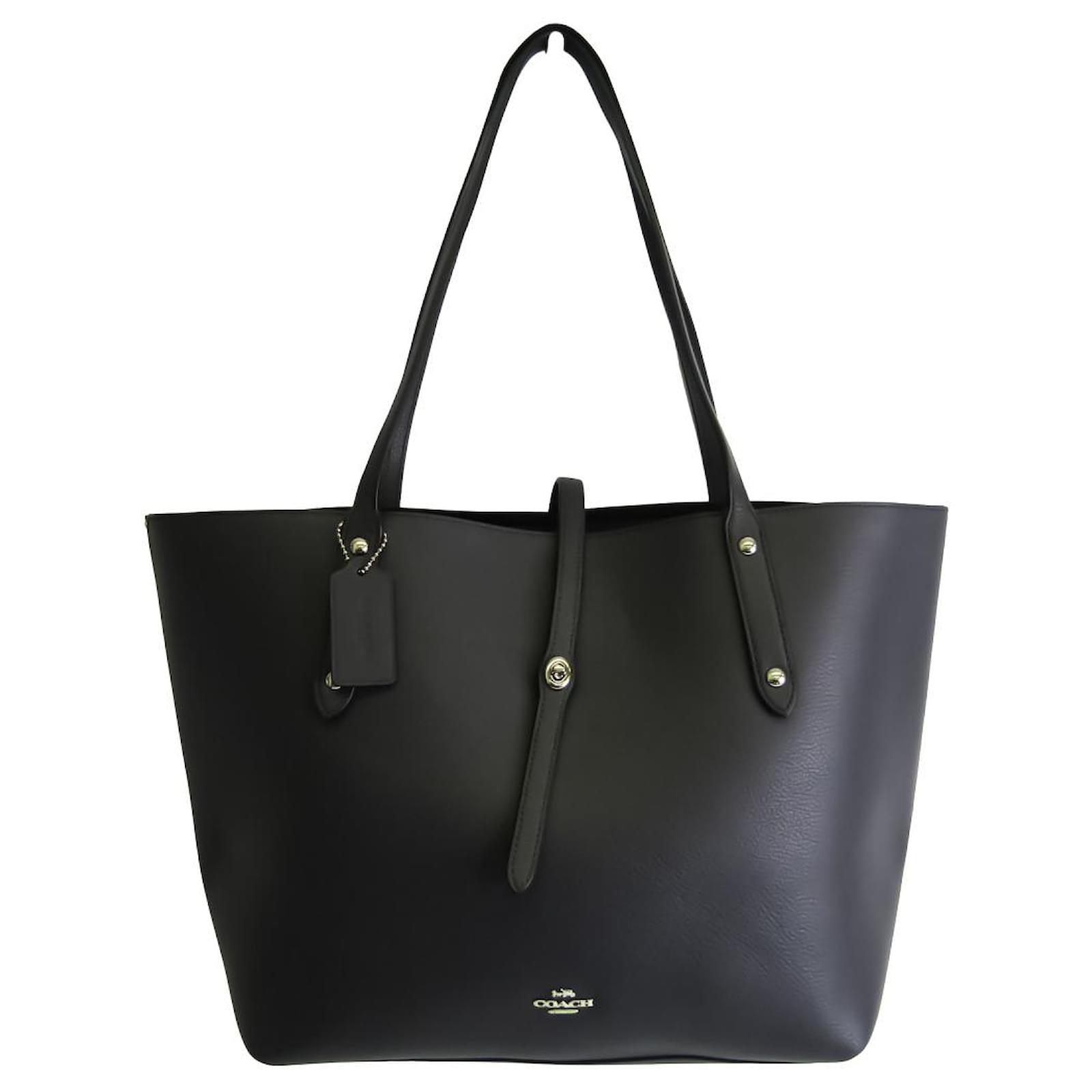 Coach Tote bag Black Leather ref.536107 - Joli Closet