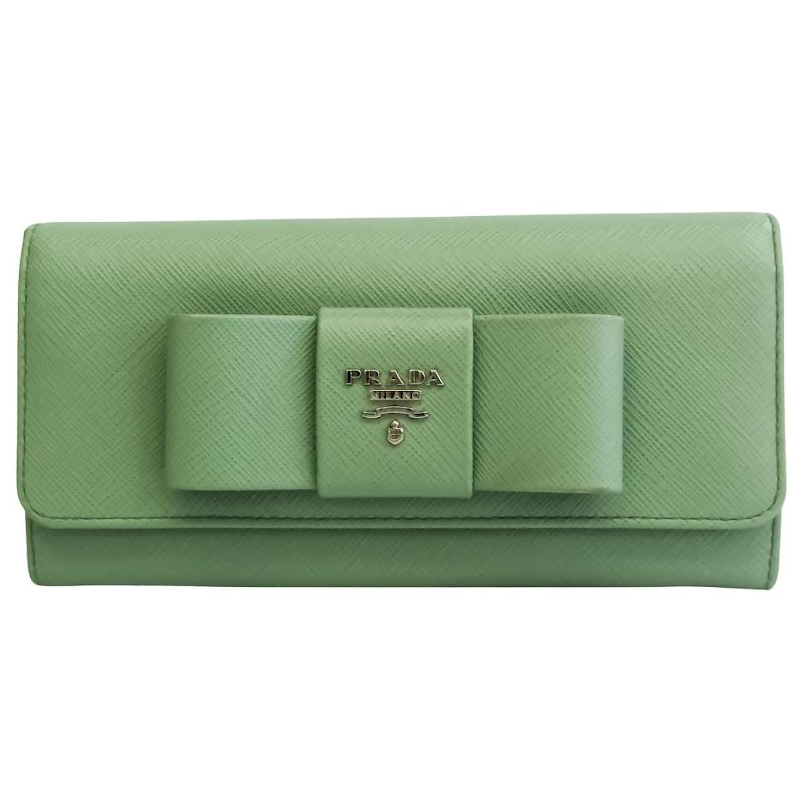 Prada Ribbon Green Leather  - Joli Closet