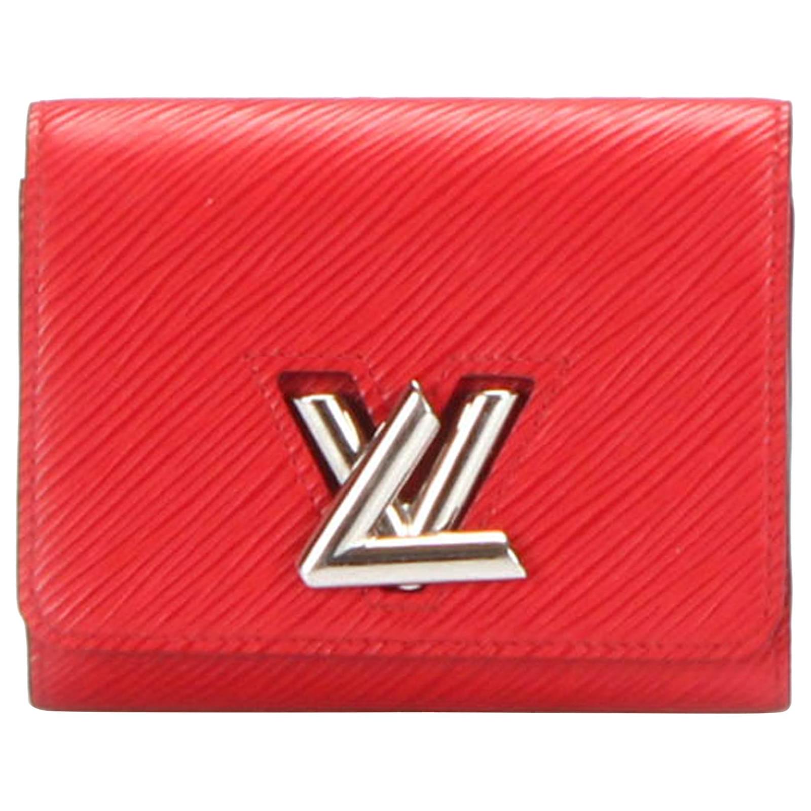 Louis Vuitton Portafoglio compatto Twist Epi Rosso