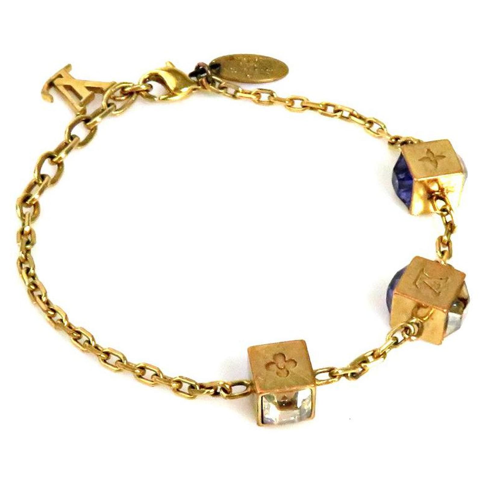 Louis Vuitton Vintage - Gamble Crystal Bracelet - Oro Viola - Oro