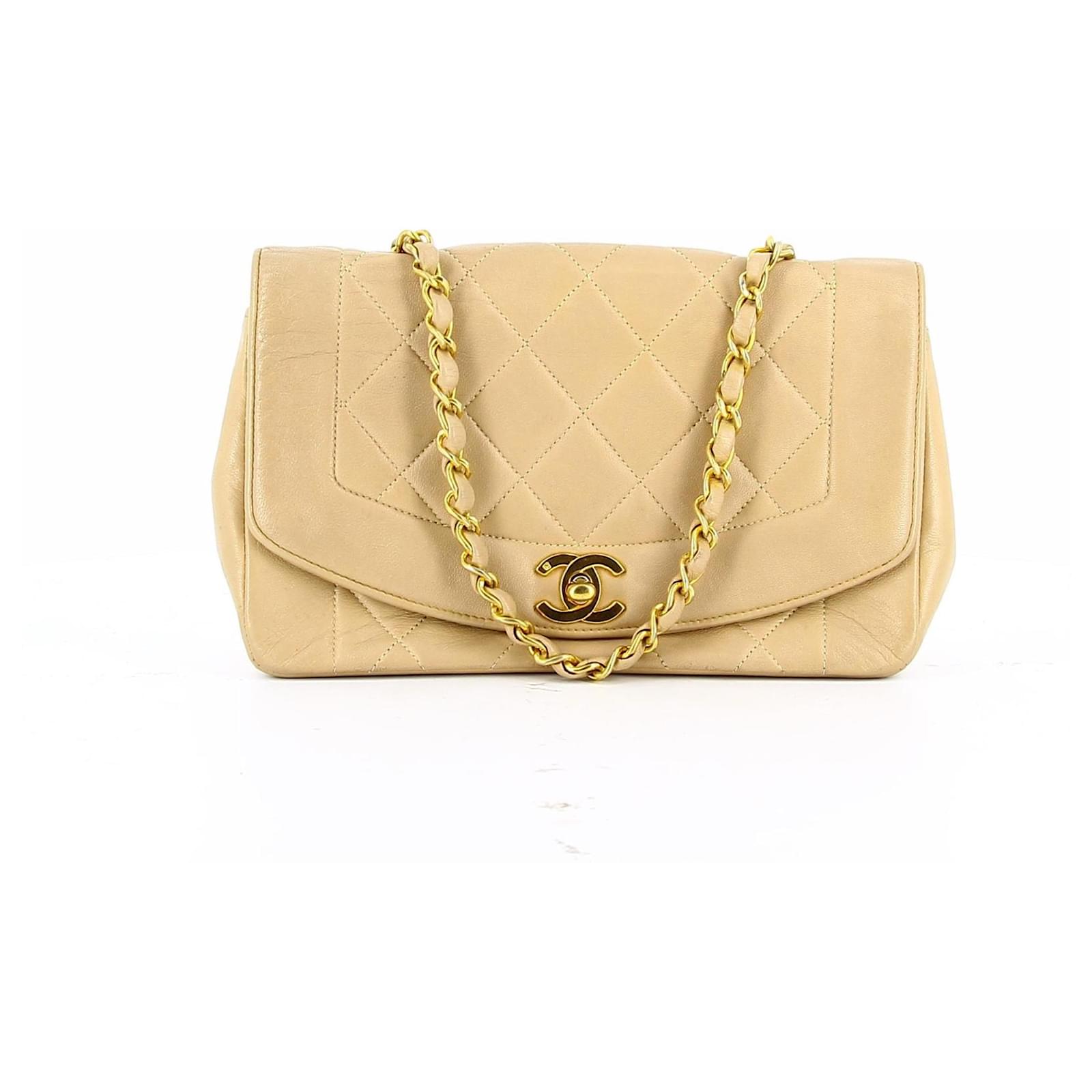 Chanel Diana beige Leather ref.536985 - Joli Closet