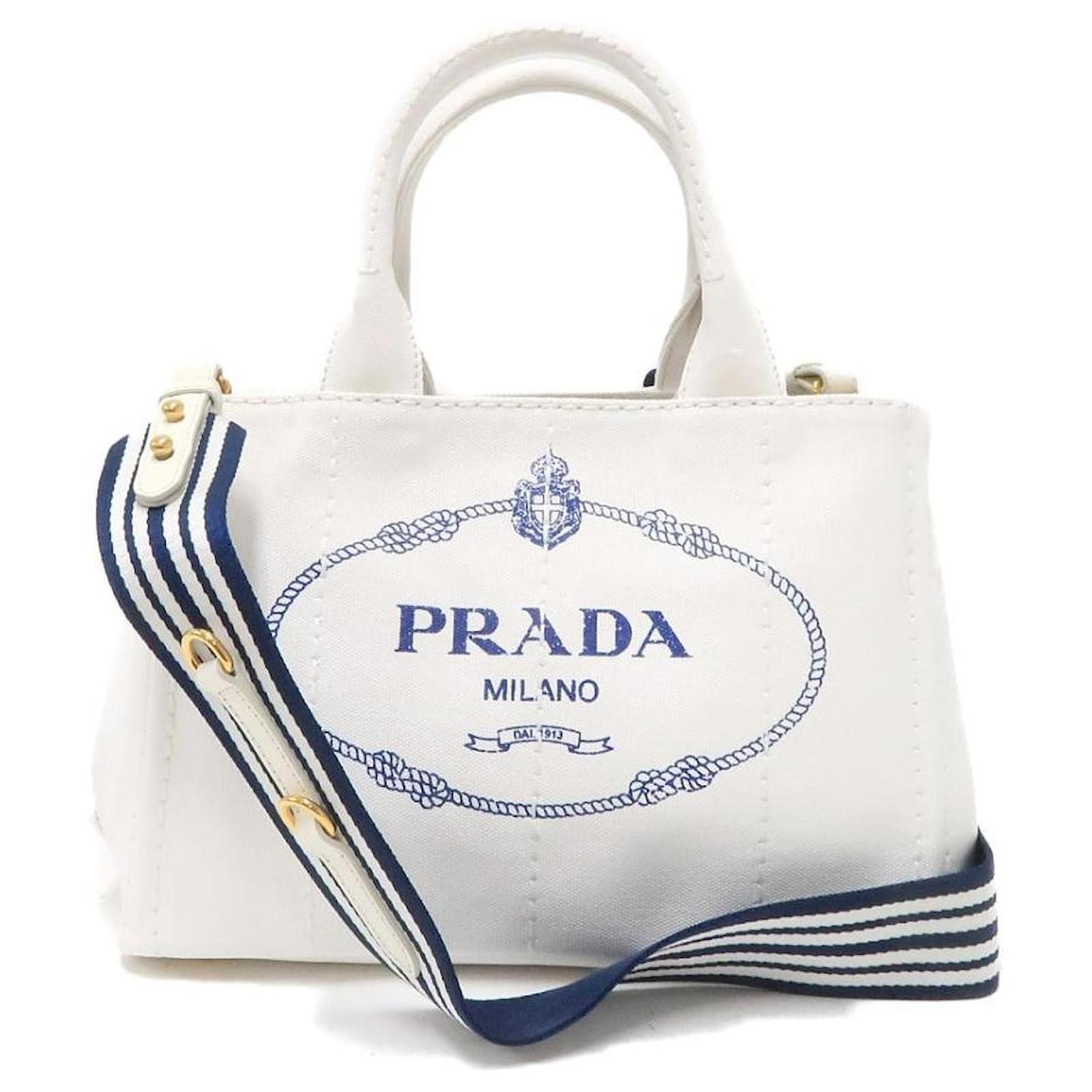 PRADA Prada handbag tote bag black nylon front pocket crochette cadena  men's women's USED | eLADY Globazone