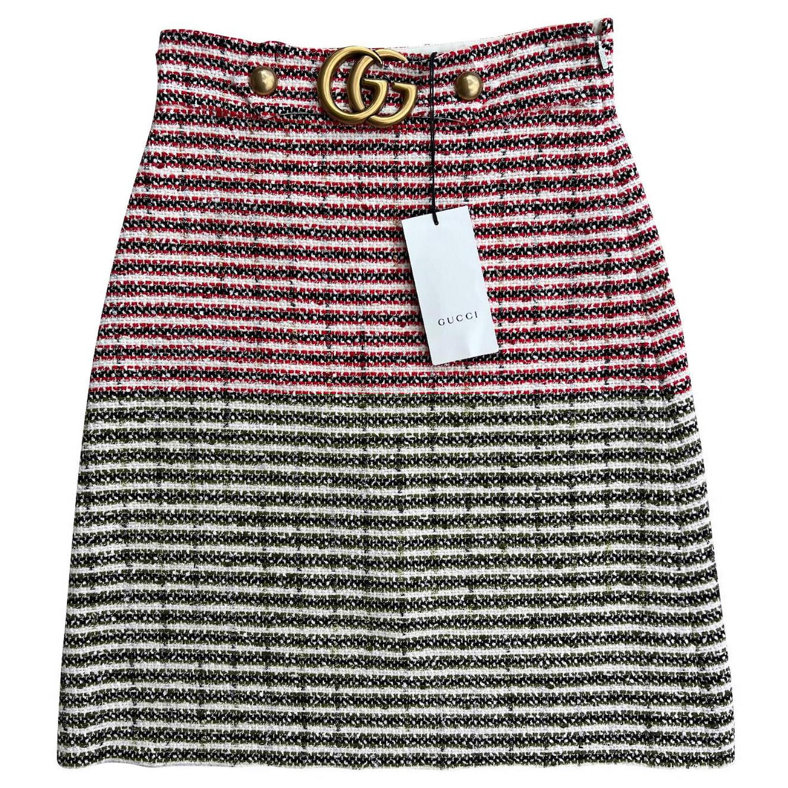 スカート × ヴィンテージ(中古) Gucci Skirt Cotton Skirt 793077_XWA2M_9118_002_100_0000