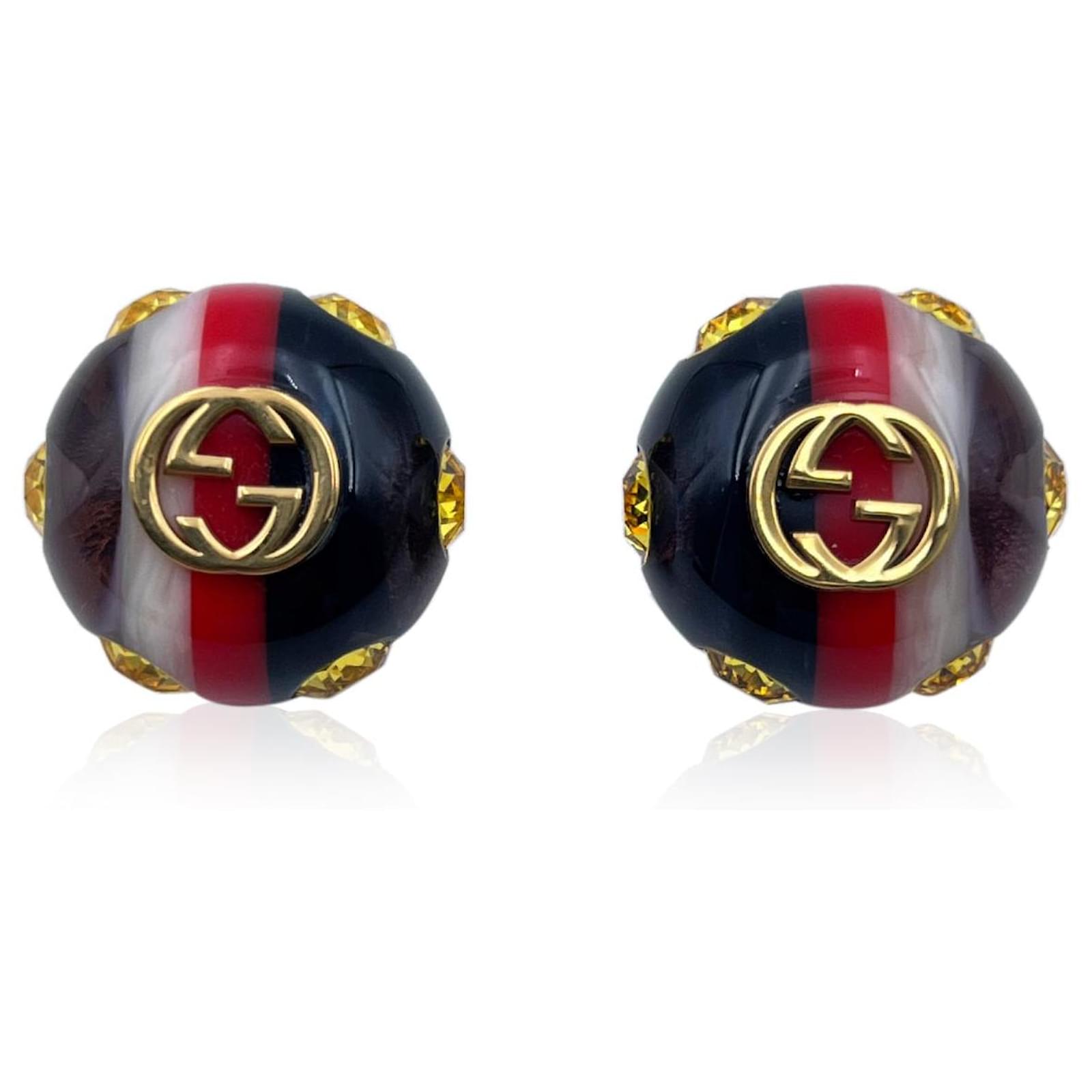 Gucci Vintage Logo Earrings