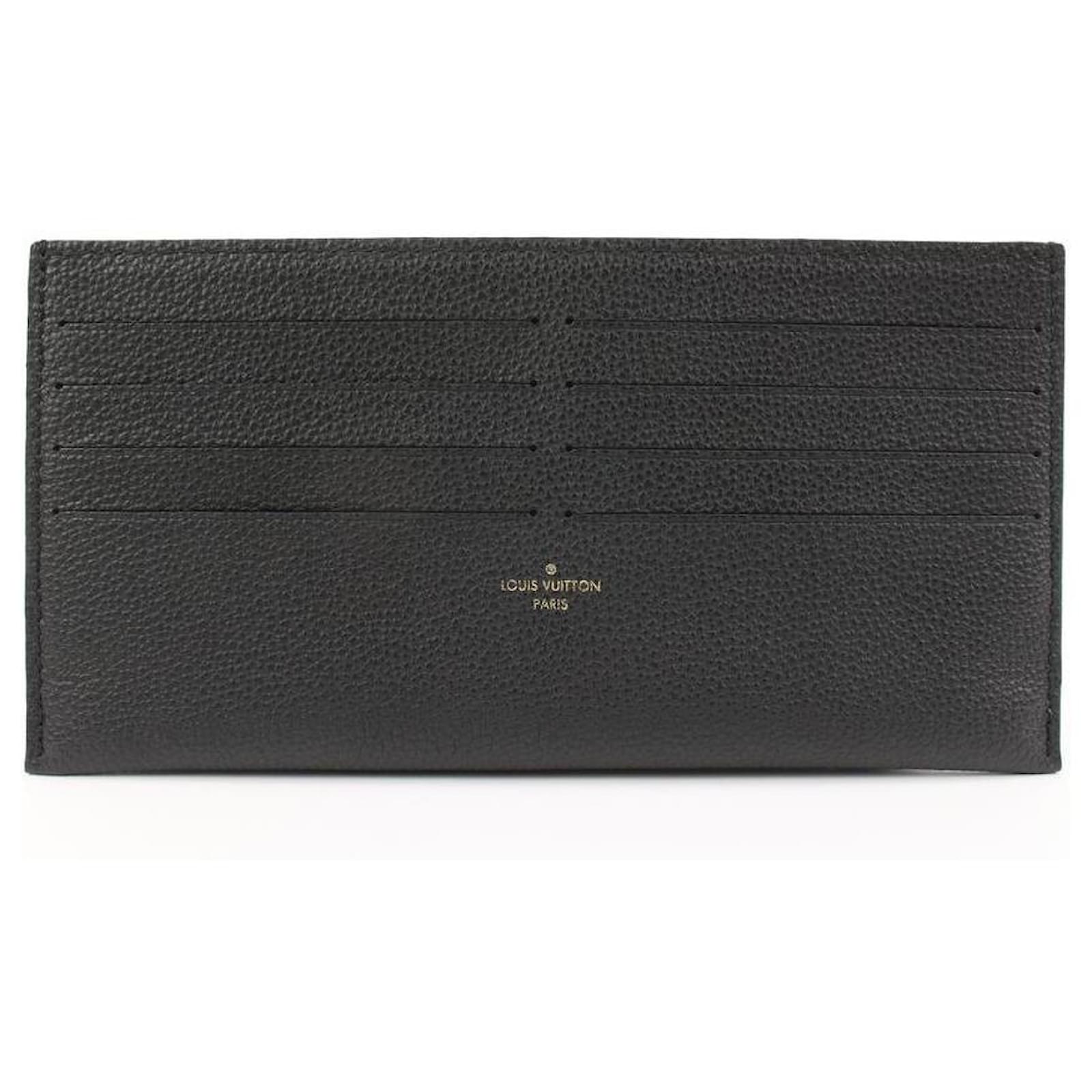 Louis Vuitton Black Monogram Empreinte Long Card Holder Felicie Insert  Leather ref.537590 - Joli Closet
