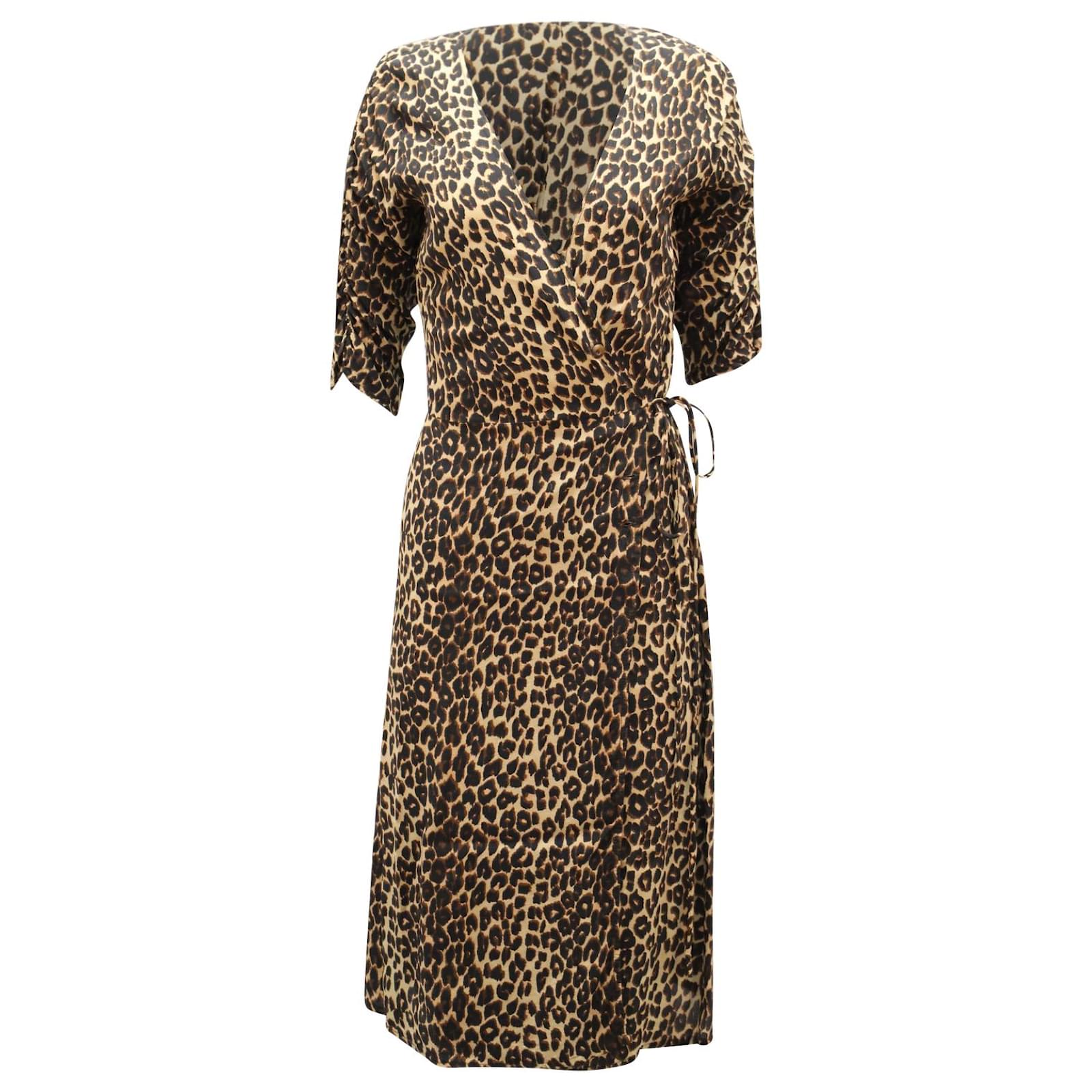 Anne Marie Leopard Print Midi Dress 
