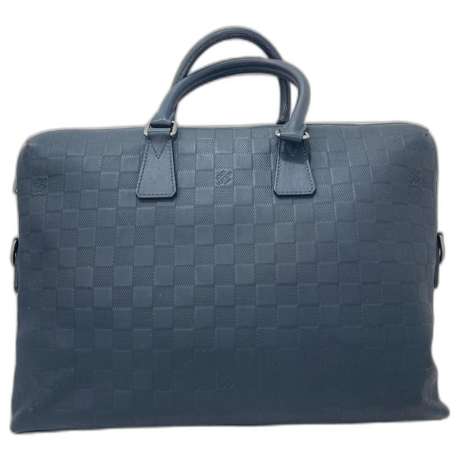 Louis Vuitton Bags Briefcases Blue Leather ref.63446 - Joli Closet