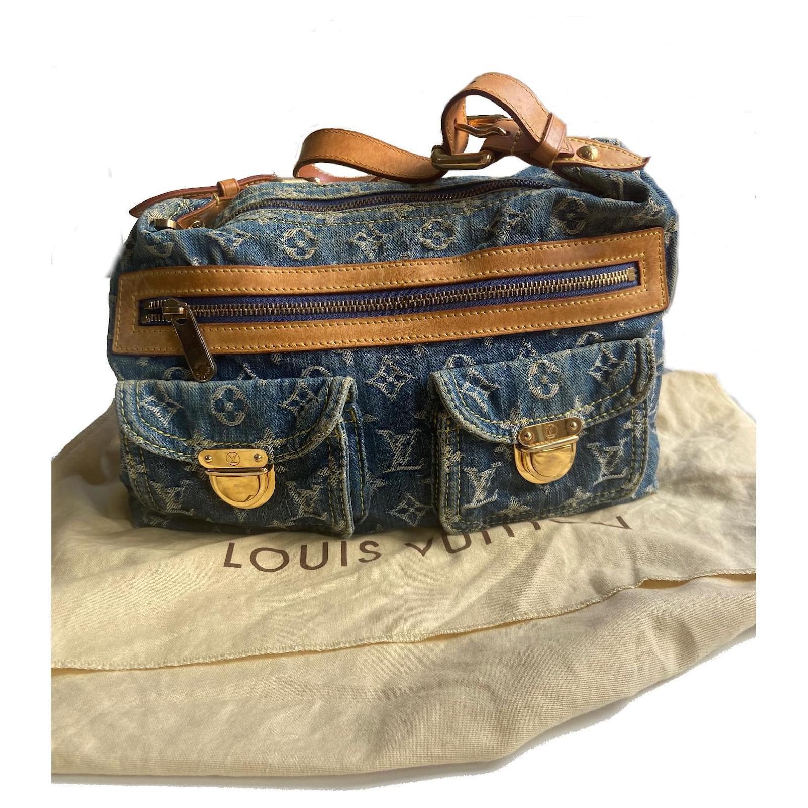 Louis Vuitton monogram stonewashed denim blue bum bag Body Bags