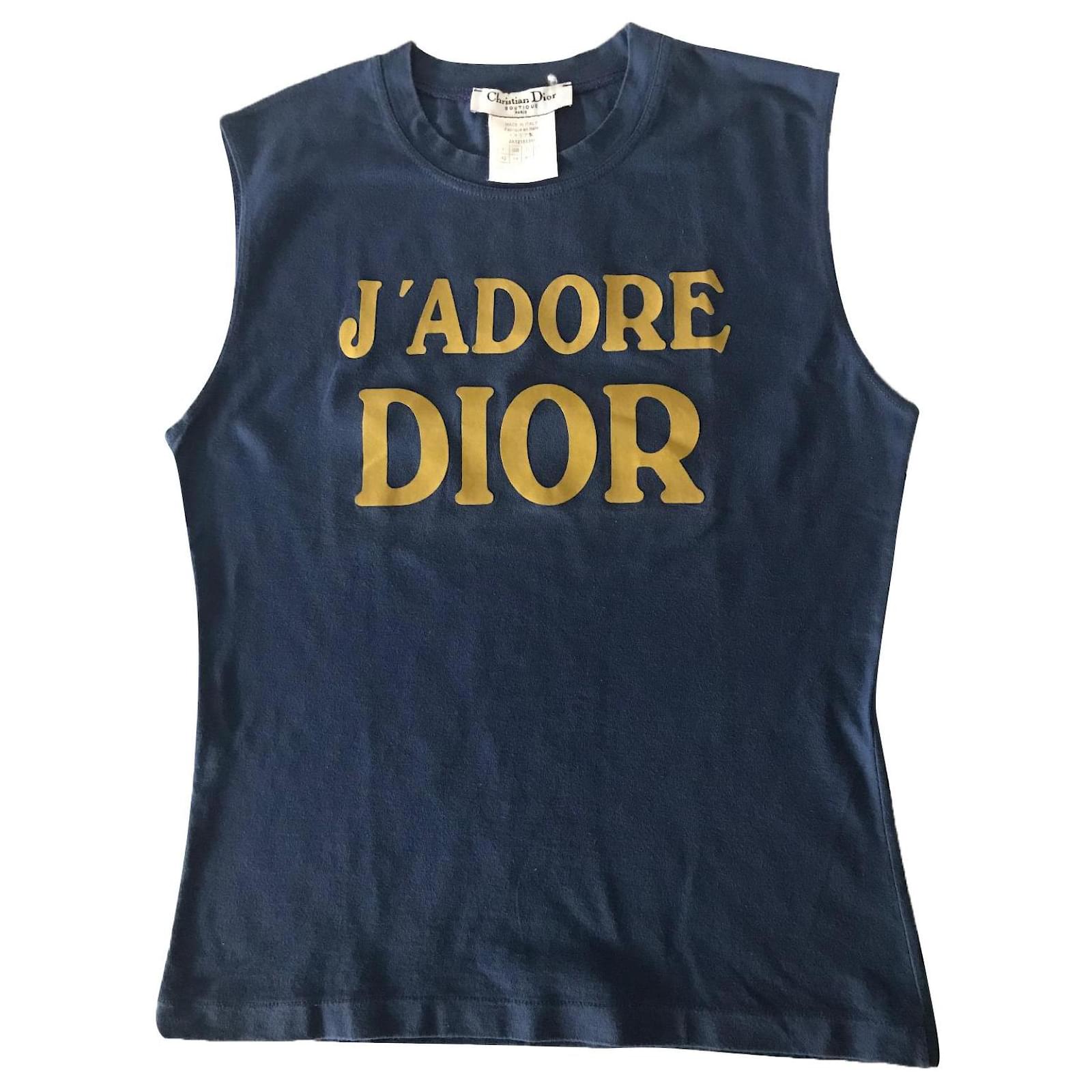 Dior Tops Blue Cotton ref.538497 - Joli Closet