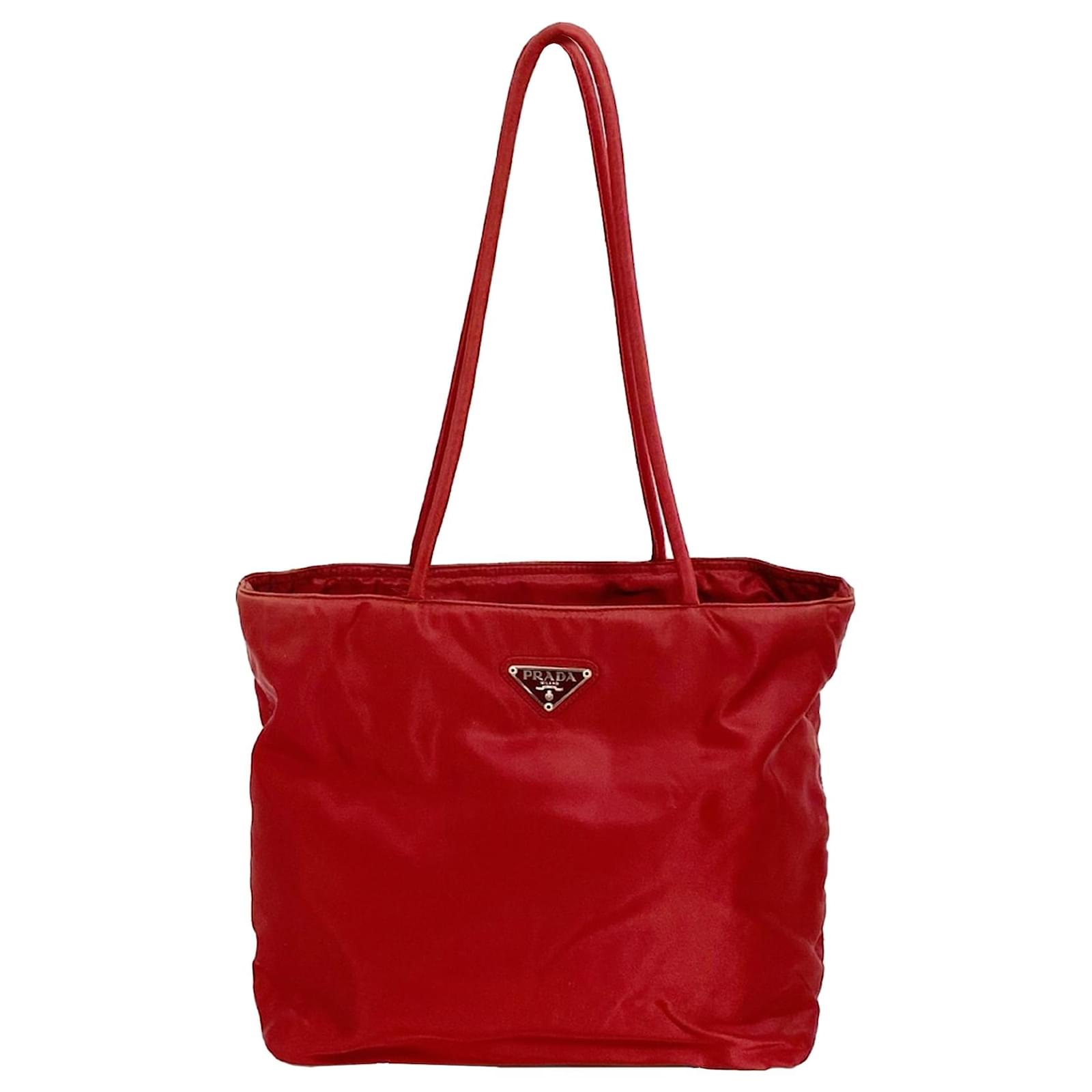 Prada Red Tessuto Tote Bag ref.538578 - Joli Closet