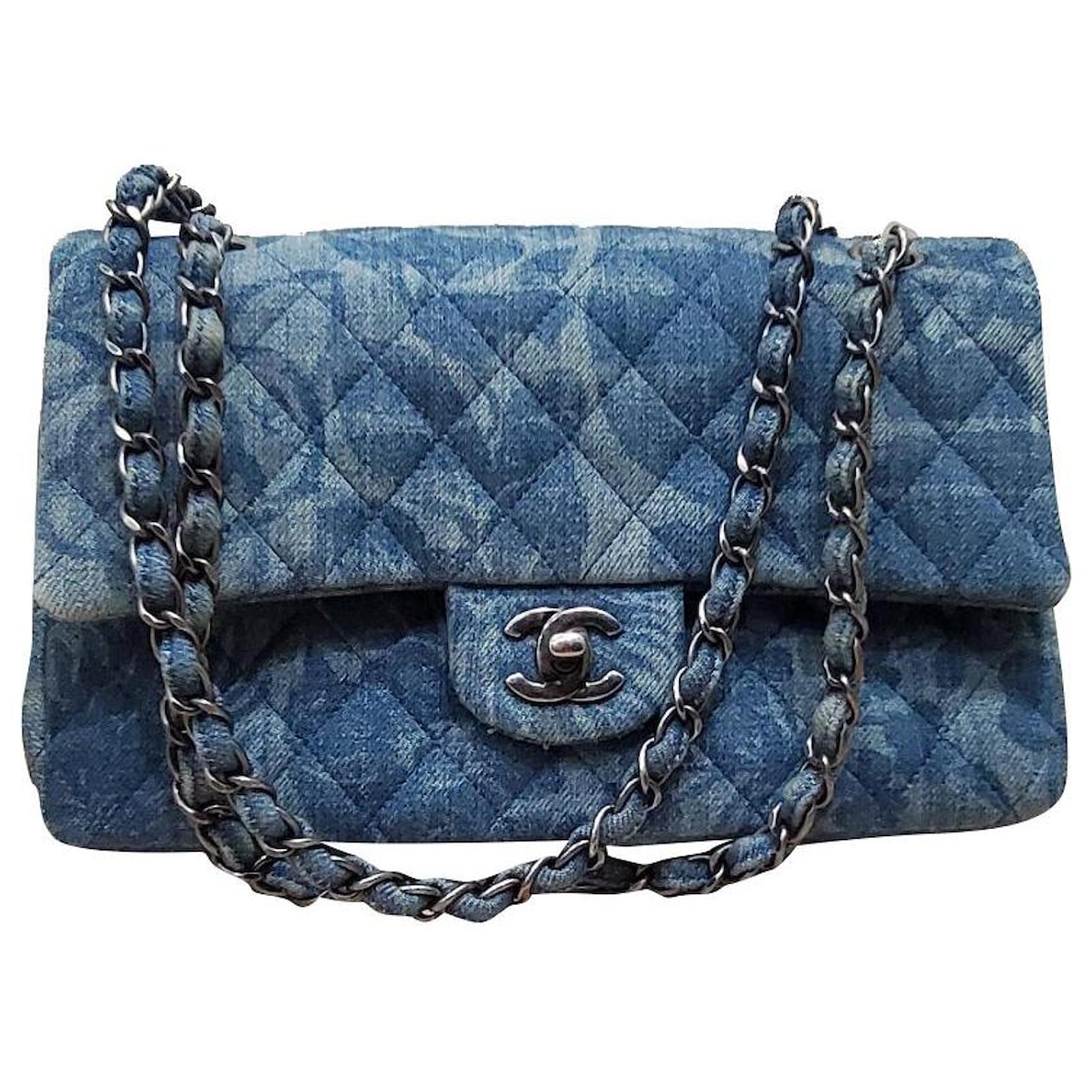 Timeless Chanel classic denim cc Blue Cloth ref.538643 - Joli Closet