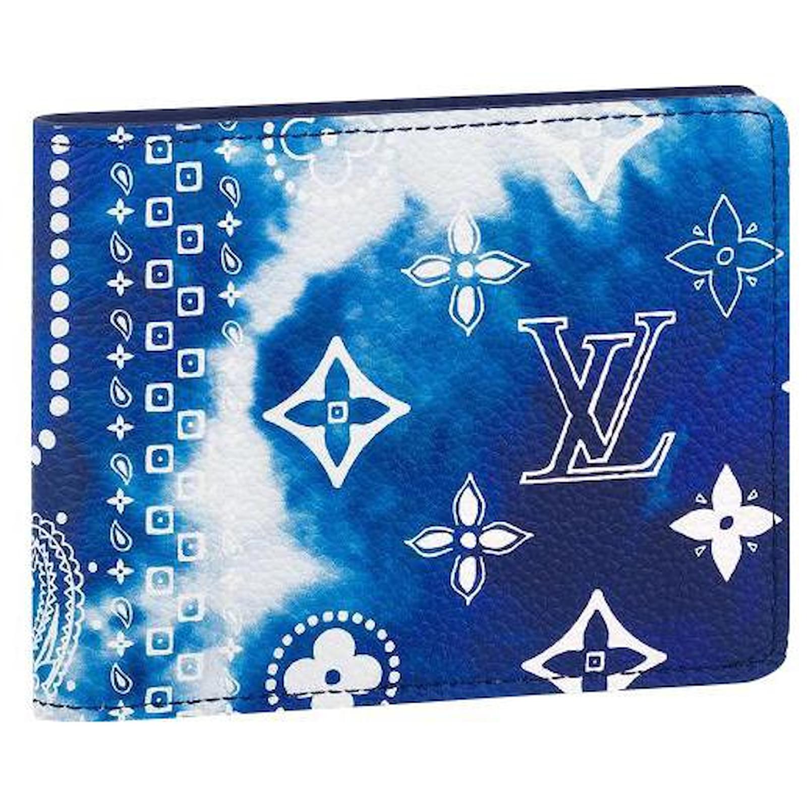Louis Vuitton Blue Bandana Print Pocket Organizer NEW w/ receipt! Fast Ship!
