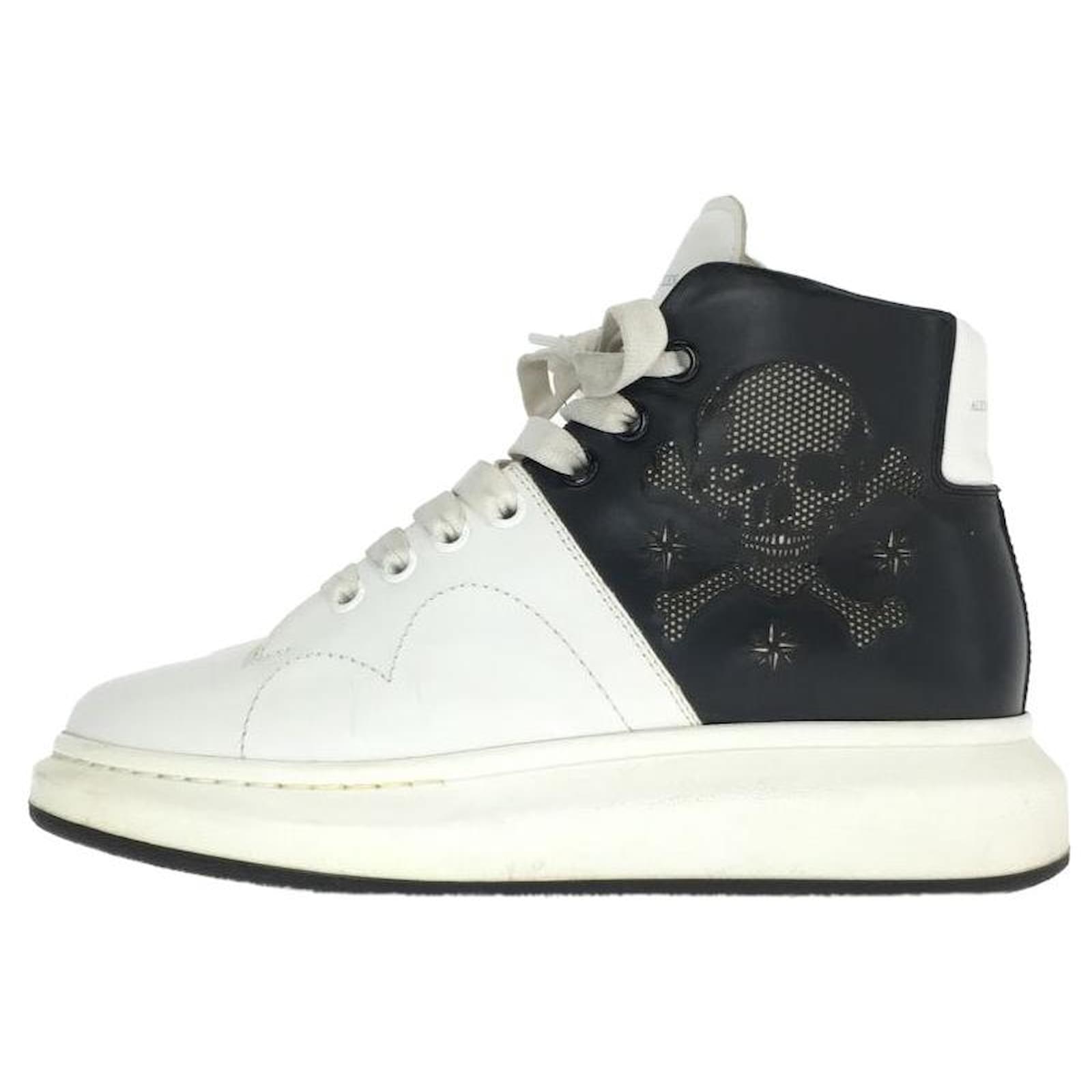 Alexander McQueen ◇ High-top sneakers / 41 / WHT / Leather