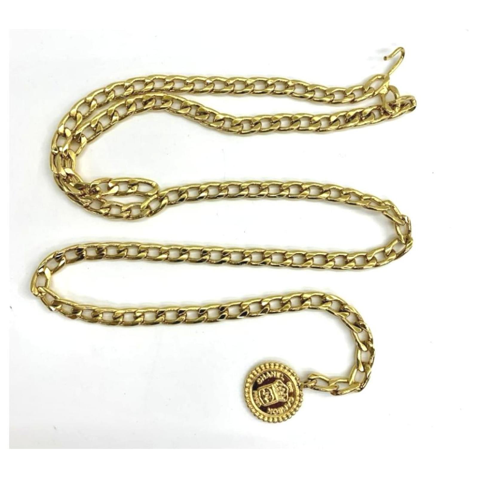 Chanel Gold lined Chain belt Gold hardware Metal ref.540676 - Joli Closet