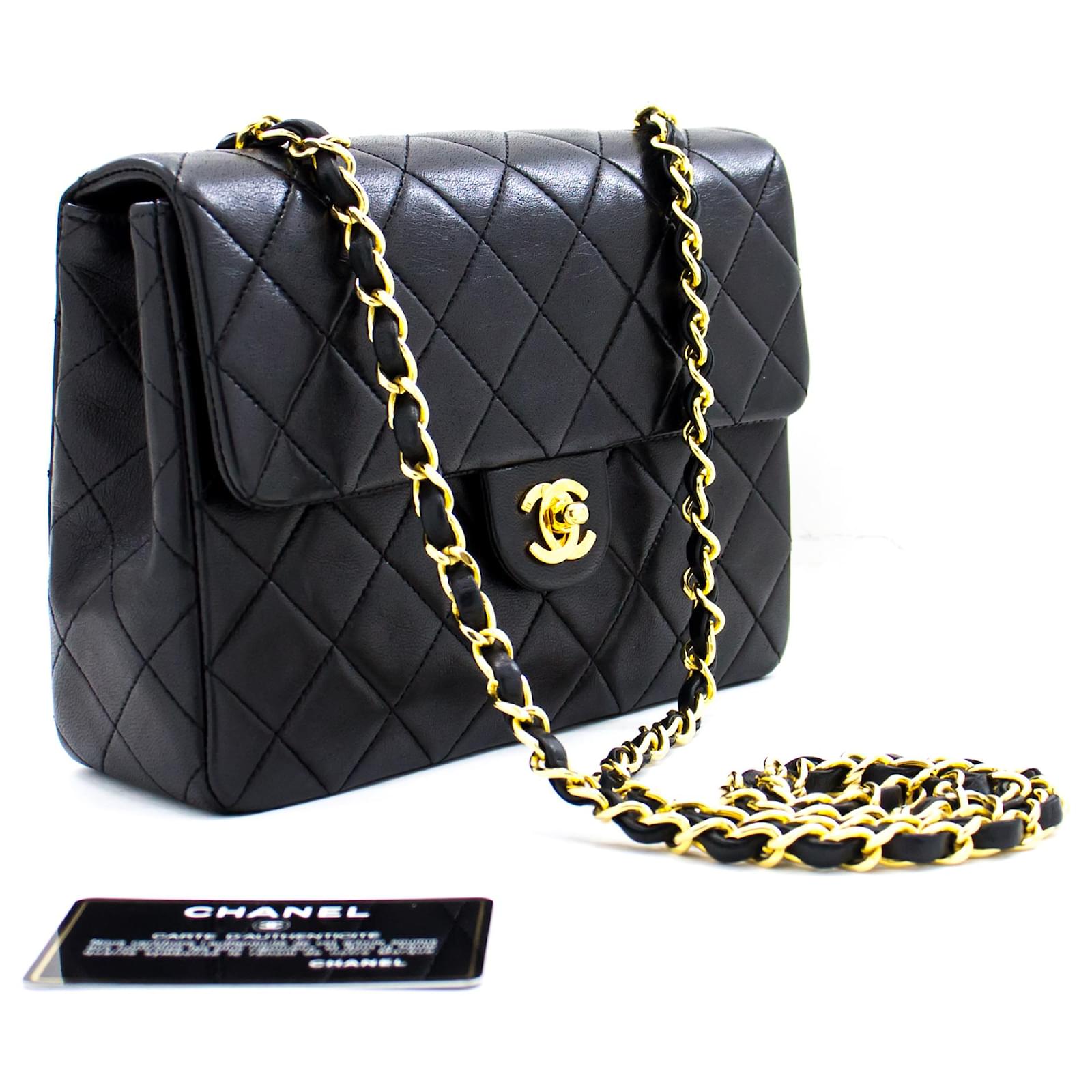 Chanel Hobo Bag Shoulder  Crossbody Black Lamb Skin Gold Metal 2022 Classic   eBay
