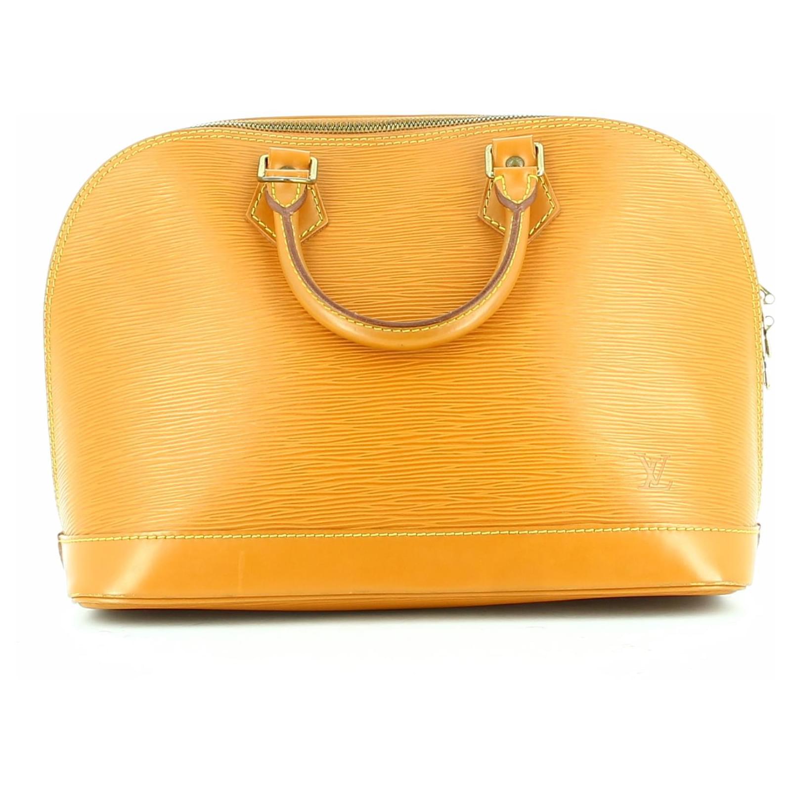 Louis Vuitton Alma Caramel Epi Leather Bag ref.540732 - Joli Closet