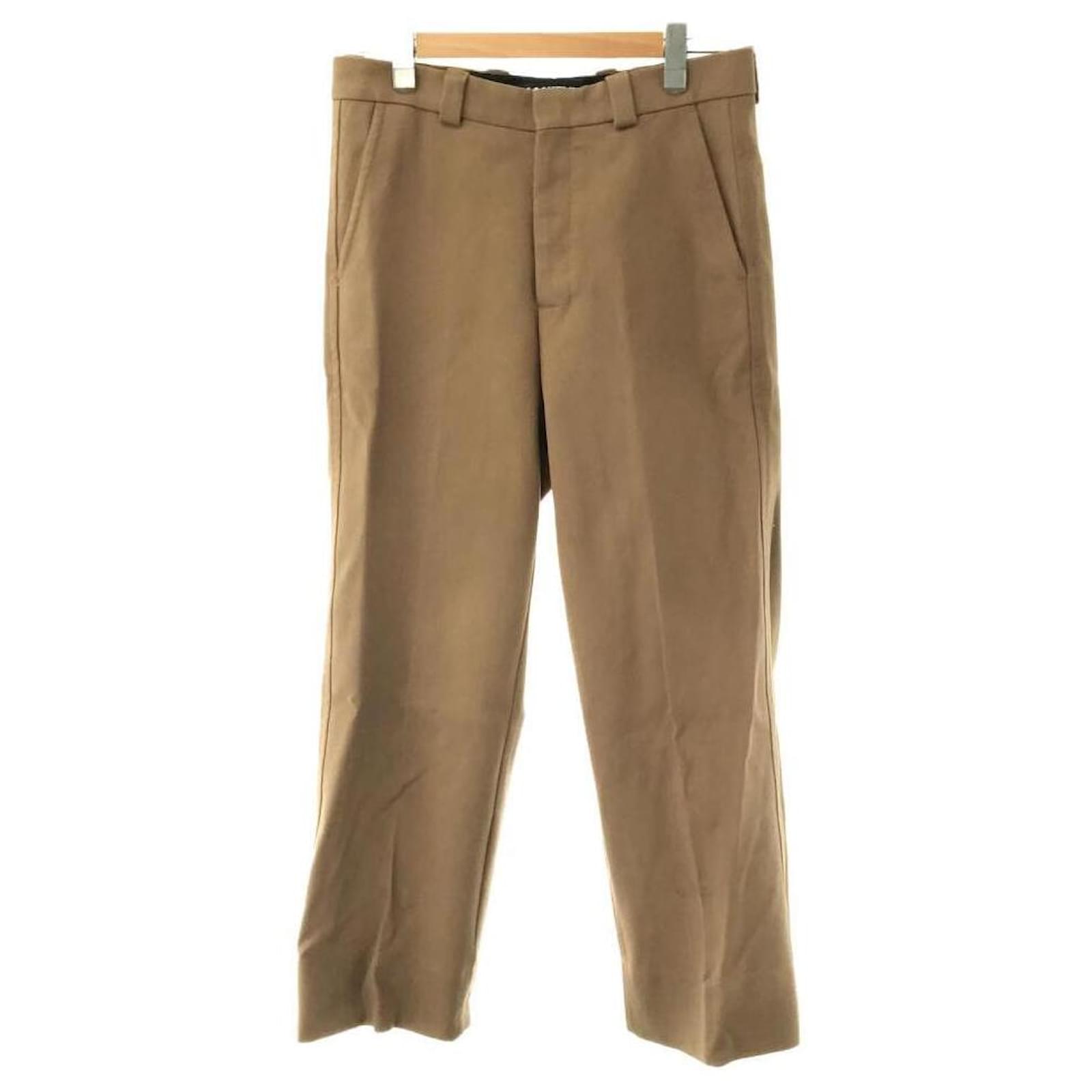 JACQUEMUS 19AW / Center Press Slacks Pants / 48 / Nylon / Beige