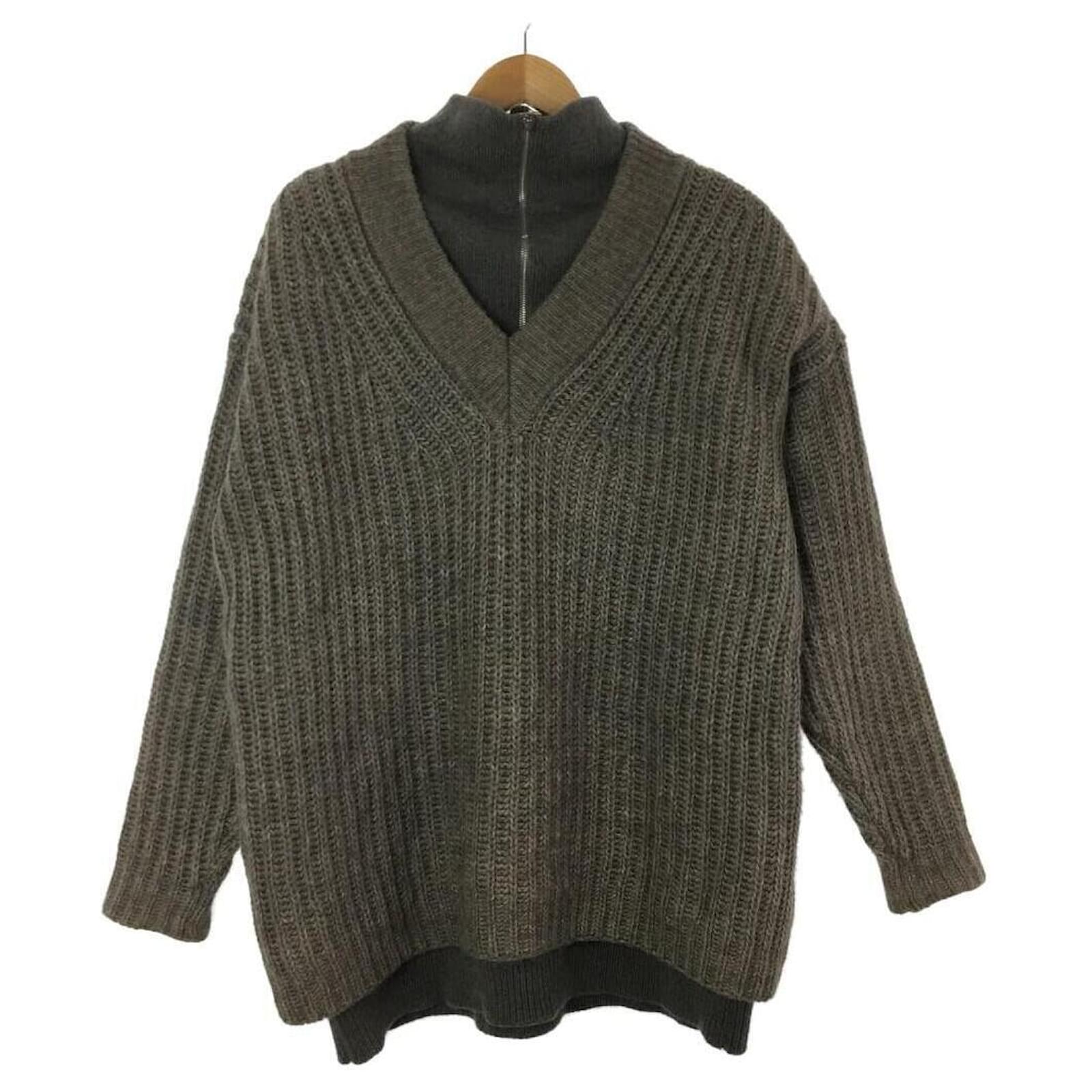 JACQUEMUS Oversize Layered Knit / Knit Sweater (thick) / Size S / Wool ...