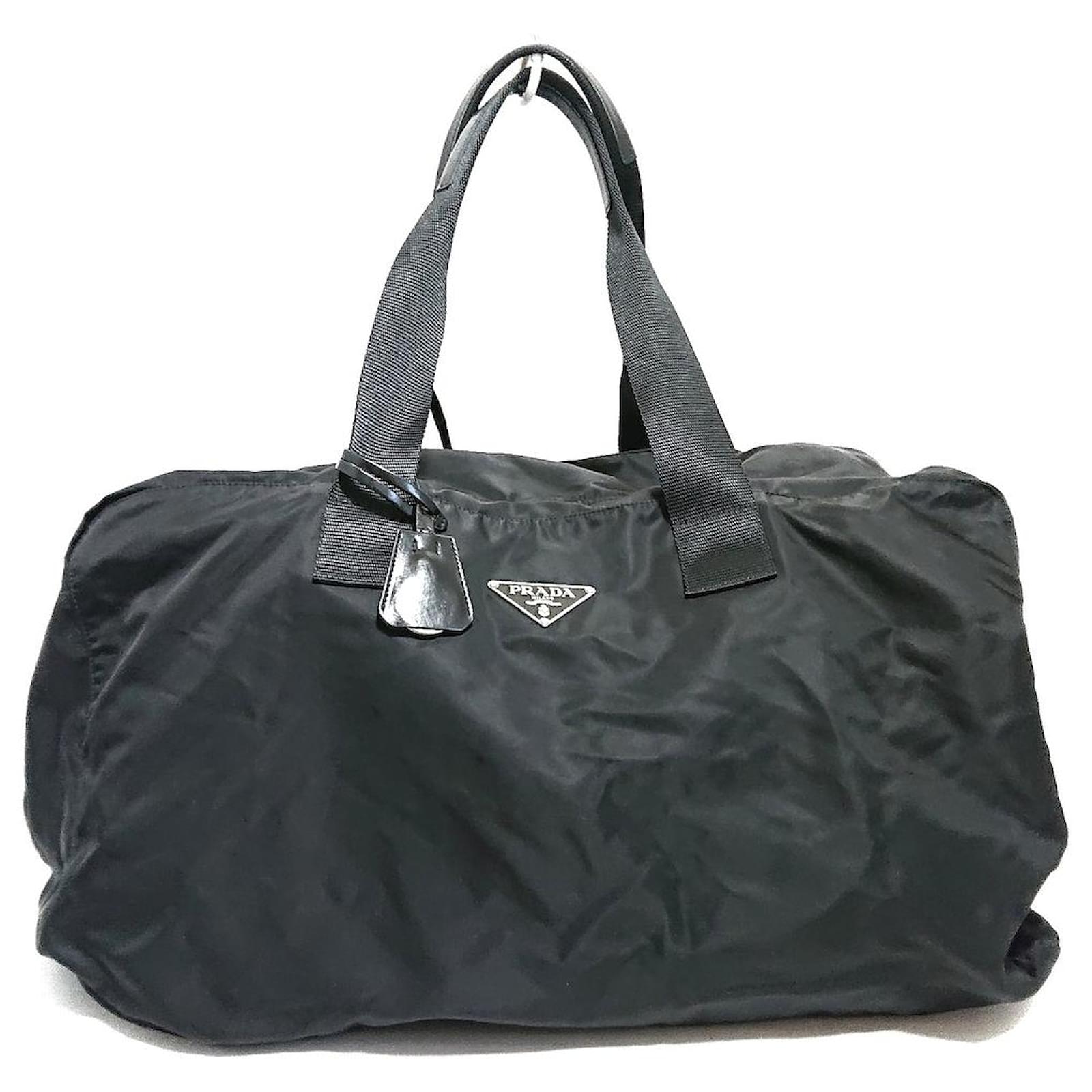 PRADA TRAVEL BAG Black Synthetic ref.541370 - Joli Closet