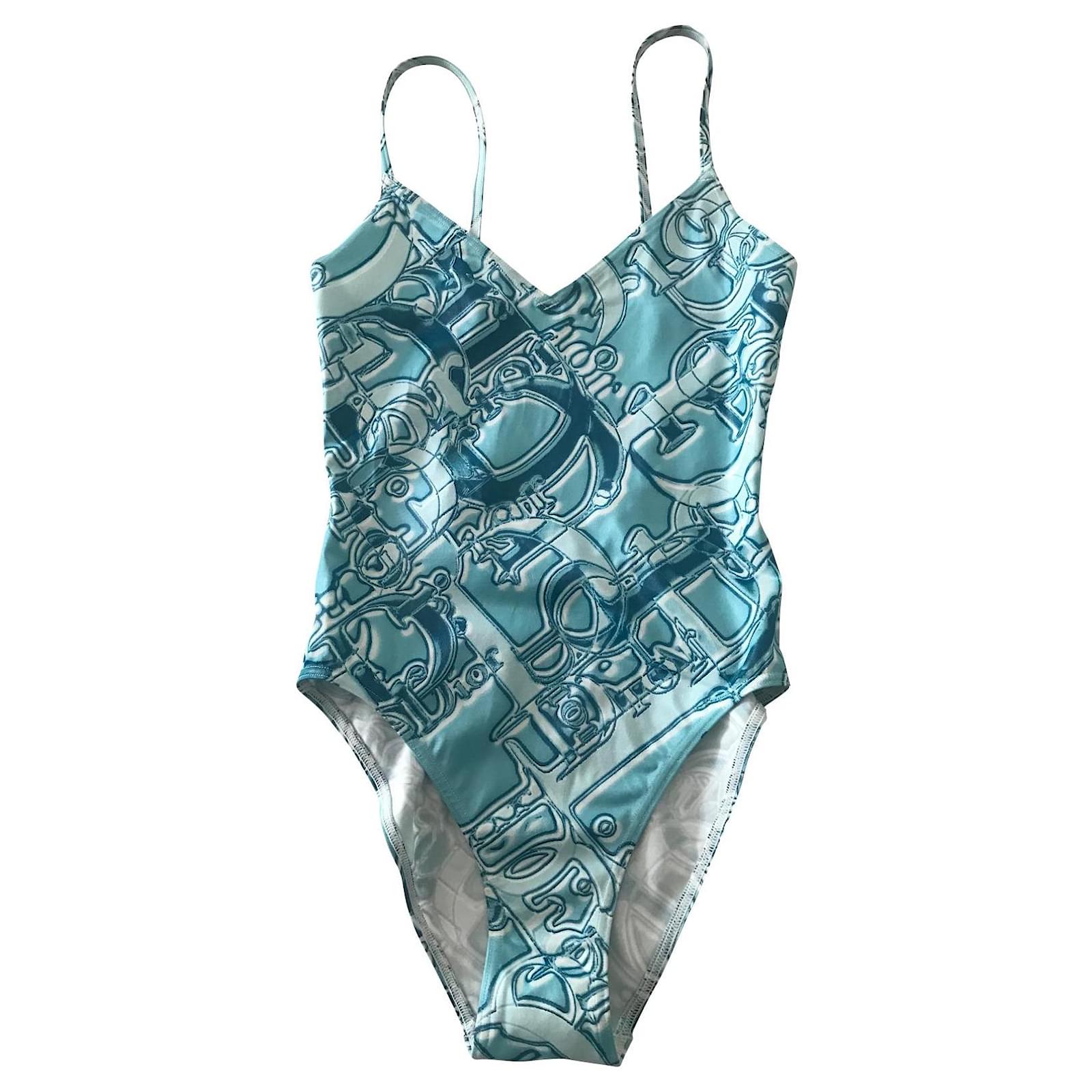 dior swimsuit women's dior bathing suit blue vintage dior swimsuit