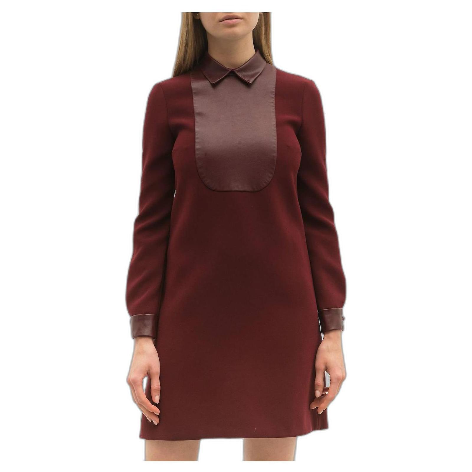 gucci maroon dress