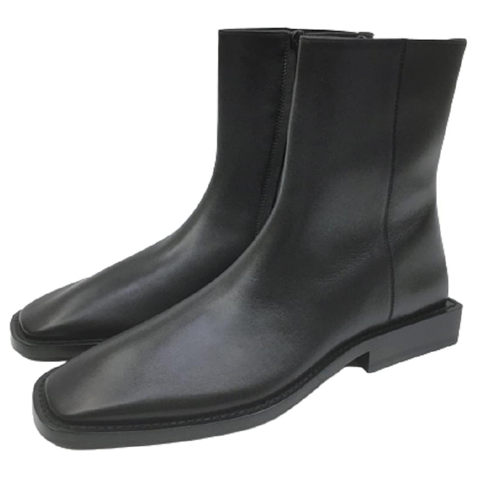 Balenciaga, Shoes, Balenciaga Black Zip Boots