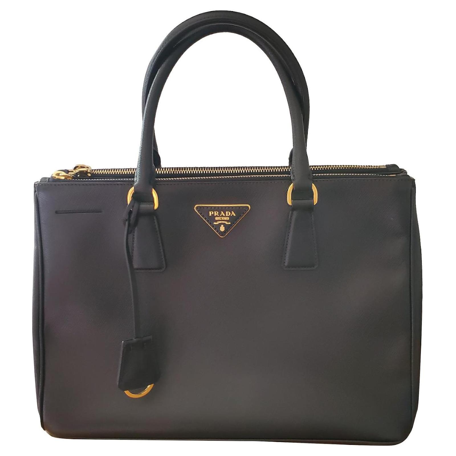 Large Prada Galleria bag Black Leather ref.543032 - Joli Closet