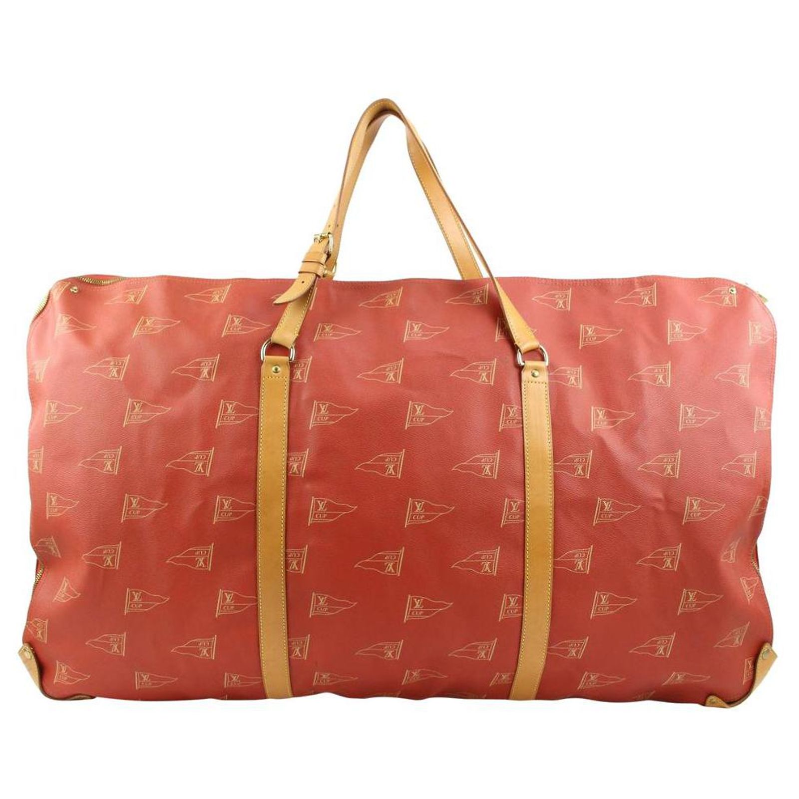 Louis Vuitton 1995 LV Cup Red Monogram Kabul Convertible Garment