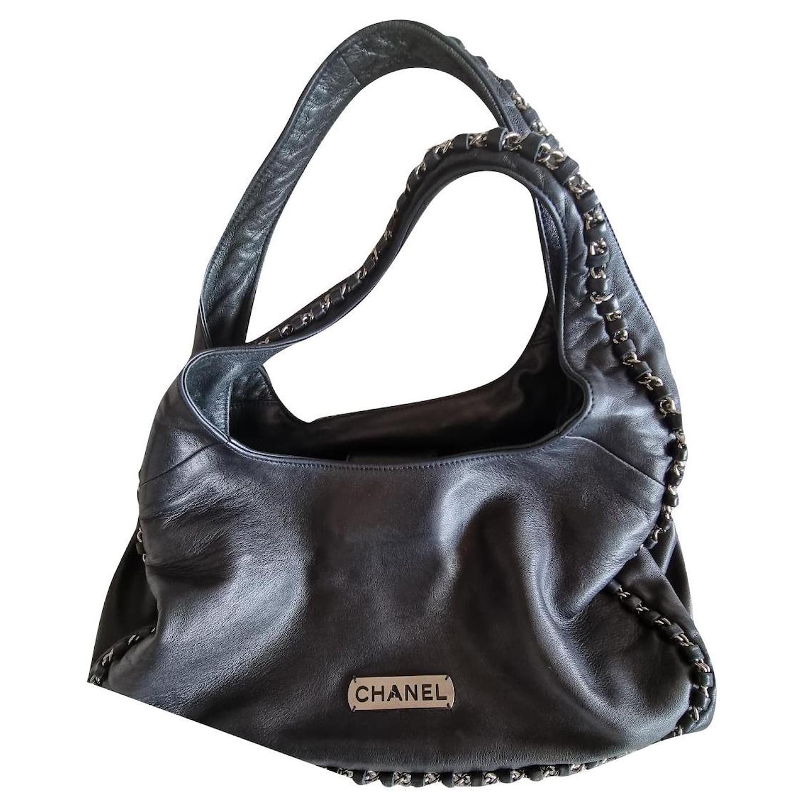 Chanel Hobo Bag Black Leather | 3D model