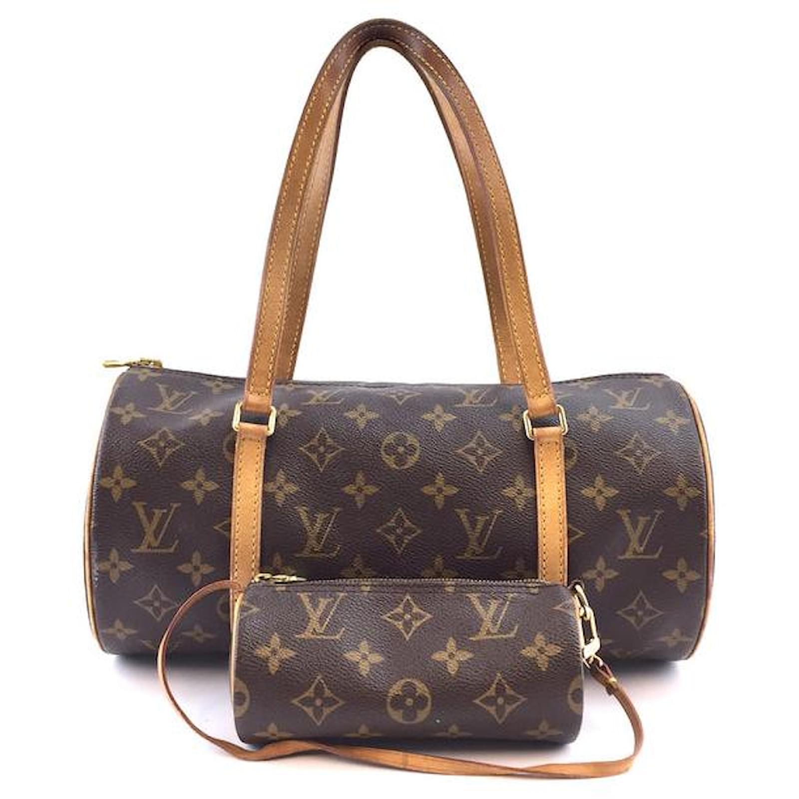 Borsa Louis Vuitton Papillon 30 in tela monogram dettagli in pelle