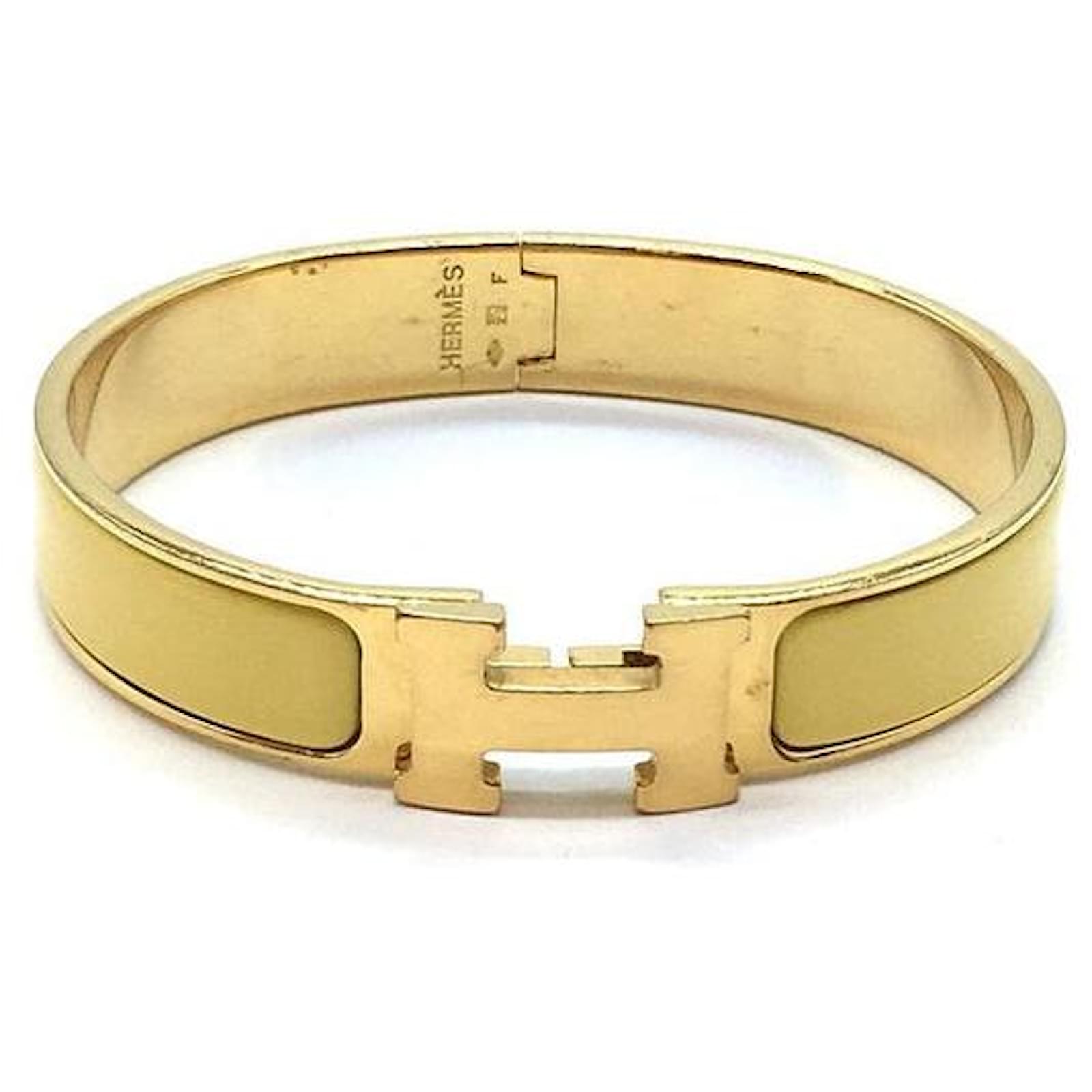 Enamel H Bangle Bracelet