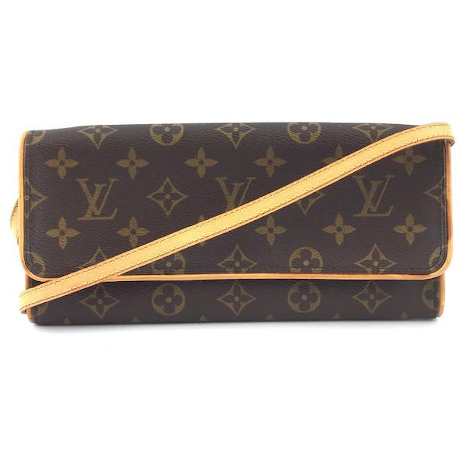 Louis Vuitton Pochette Twin Gm Monogram Canvas Brown Leather ref.544722 -  Joli Closet