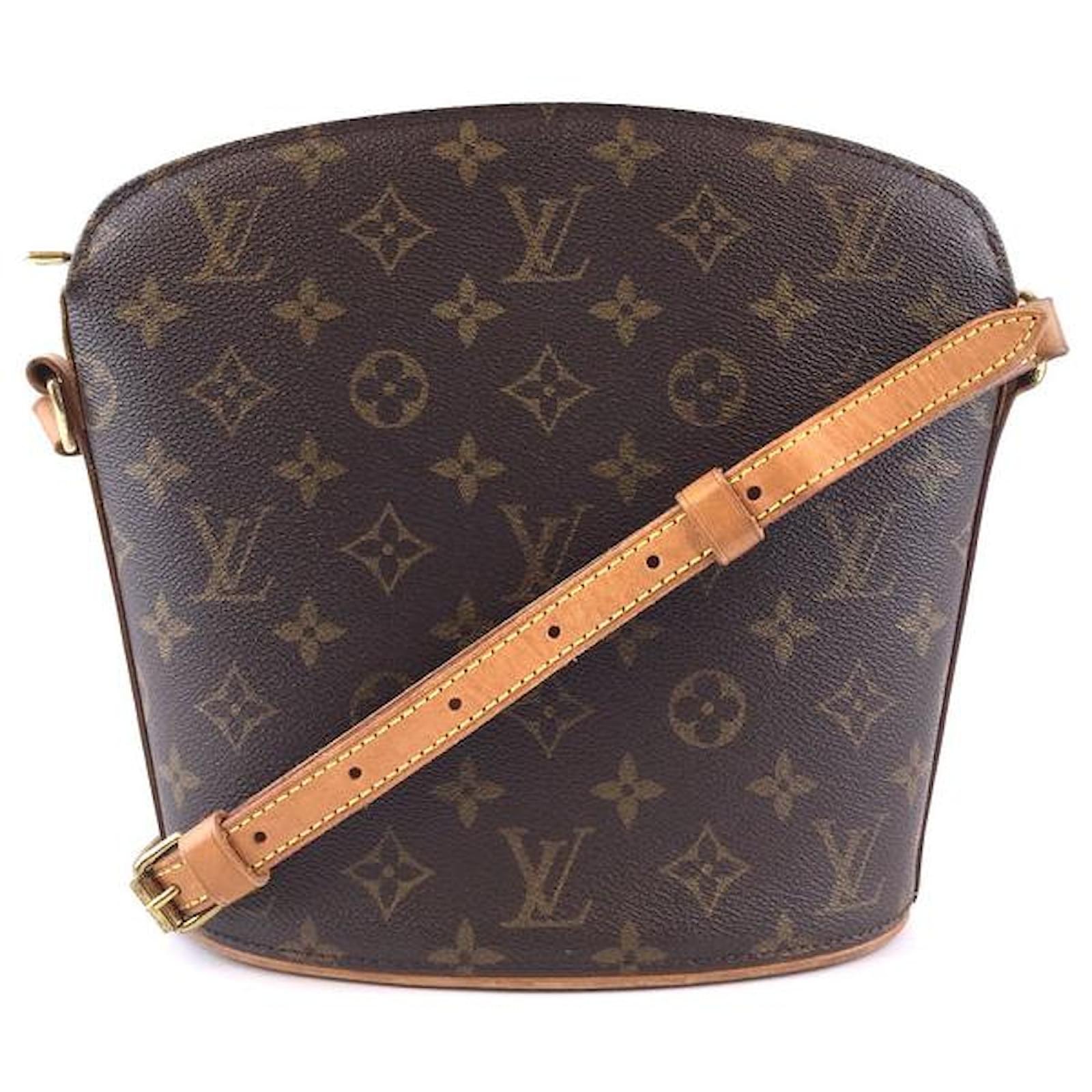 Louis Vuitton Drouot Monogram Canvas Brown Leather ref.544724 - Joli Closet
