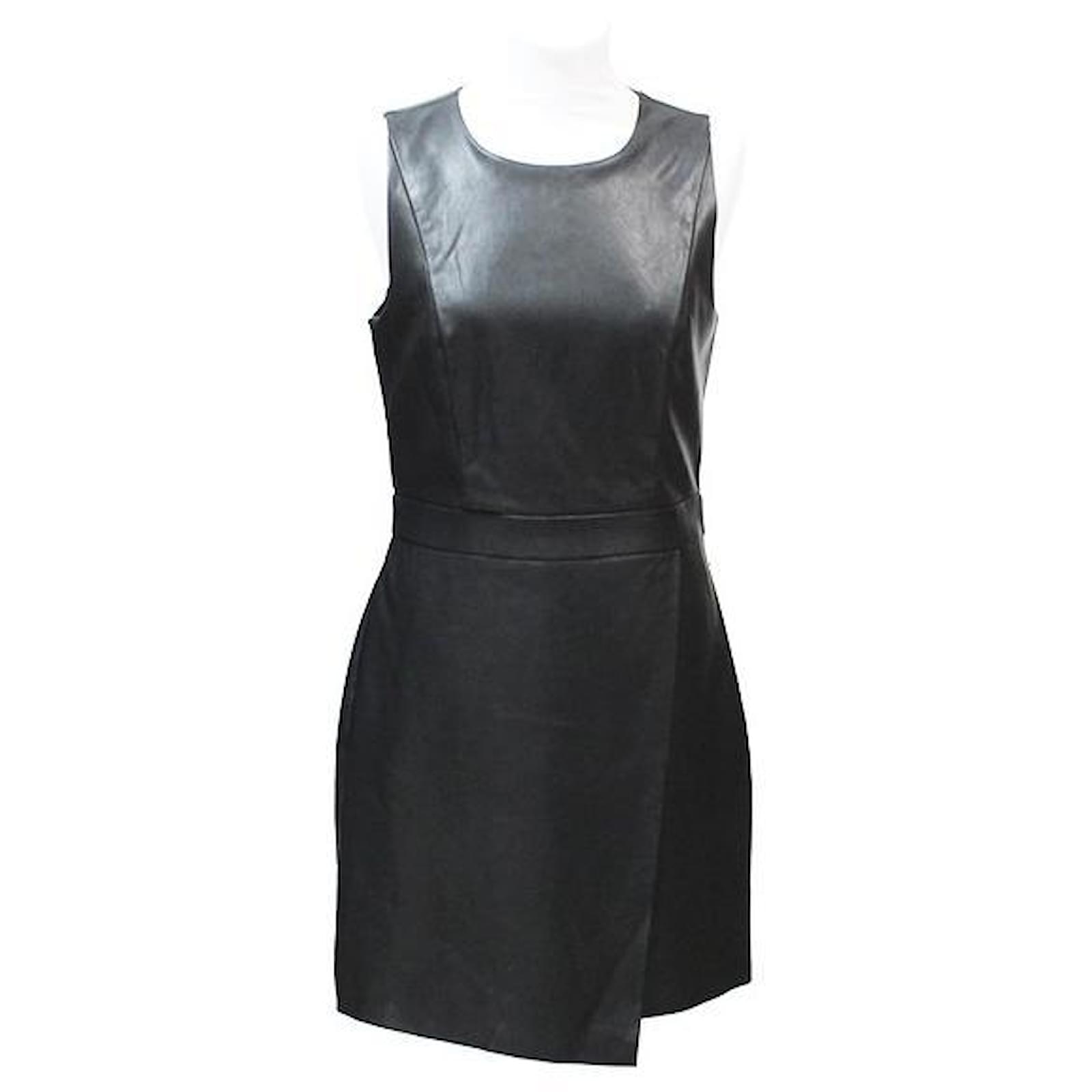 Vestiti In Pelle Zara VESTITO DRAPPEGGIATO IN PELLE SCAMOSCIATA